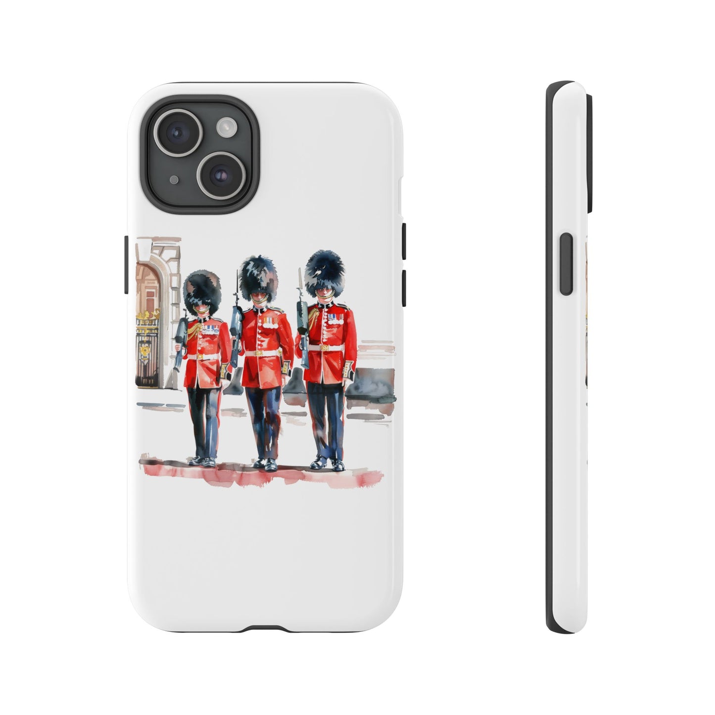 Phone Case with Royal Guard Design, Unique Cell Cover, London Souvenir, Tough Phone Case, Gift for Travelers, Stylish Street Photography