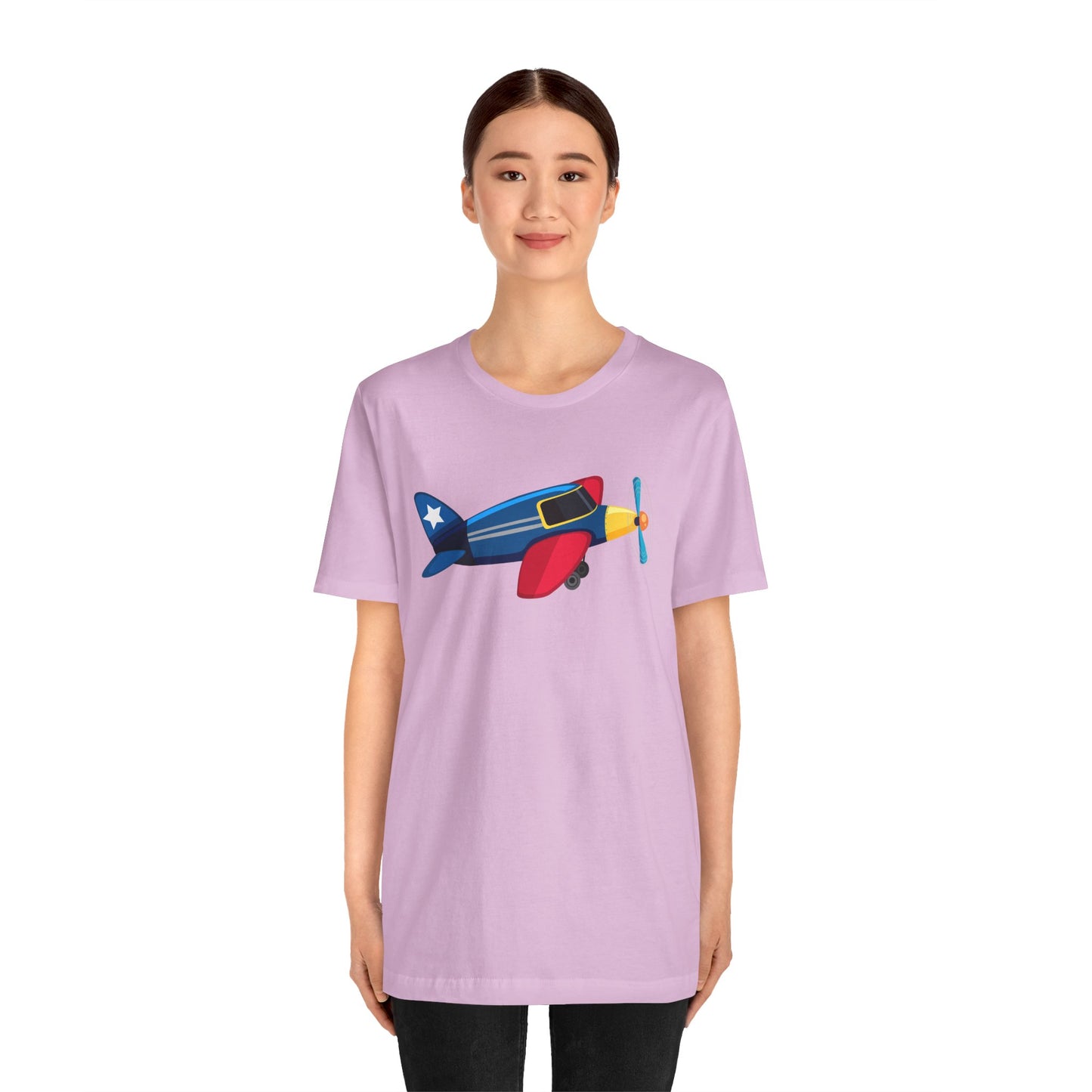 Unisex Jersey Short Sleeve Tee - Vintage Airplane Illustration - Retro Aviation Design