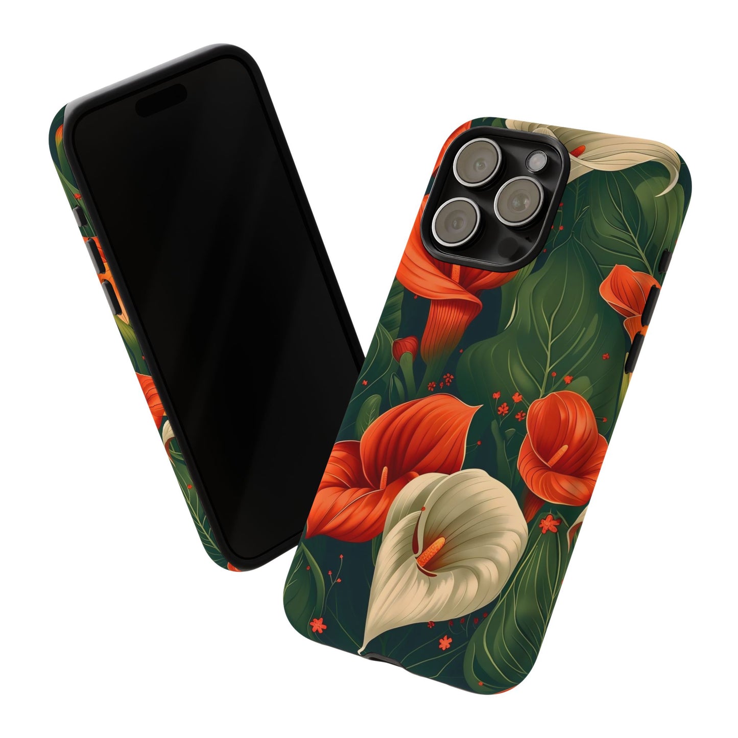 Floral Phone Case, Tough Cases for Stylish Protection, Gift for Her, Nature Lovers, Phone Accessories, Trendy Tech