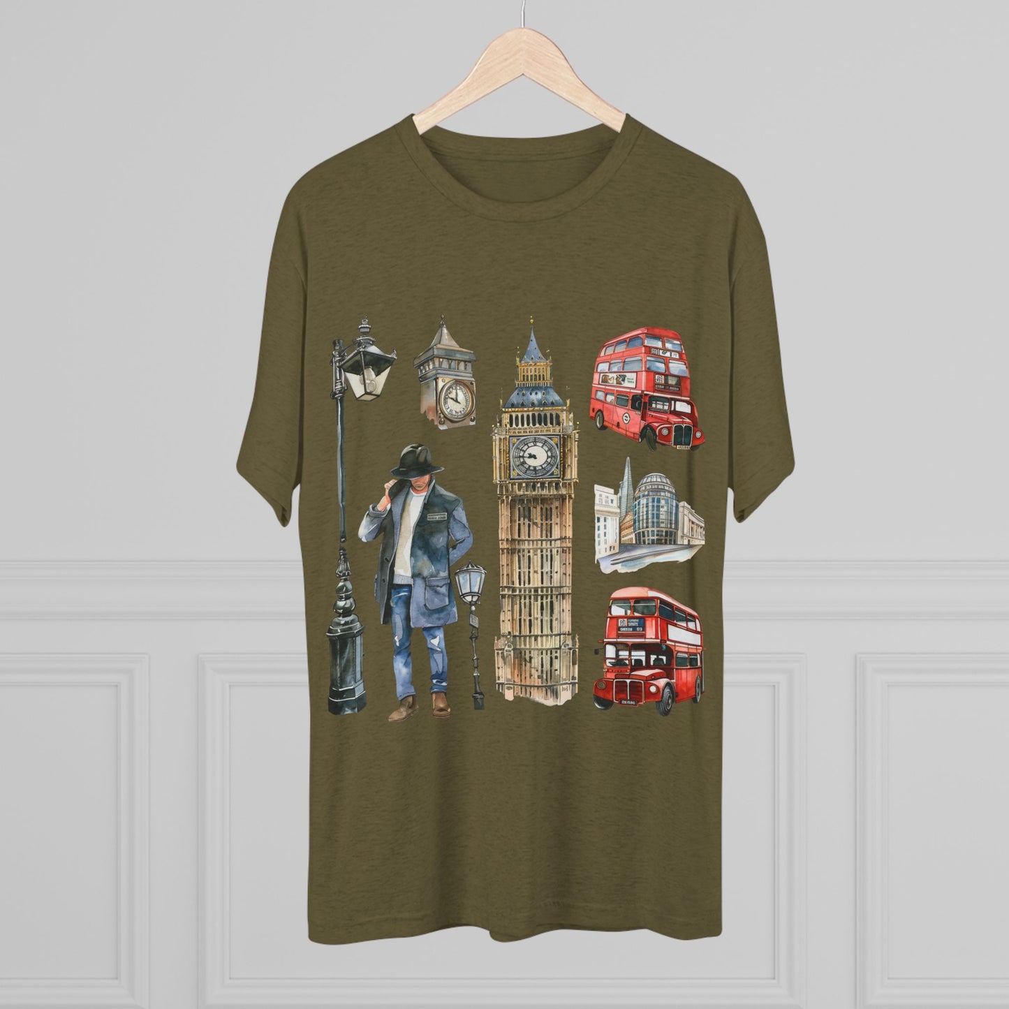 Vintage England Iconic Unisex Tri-Blend Crew Tee