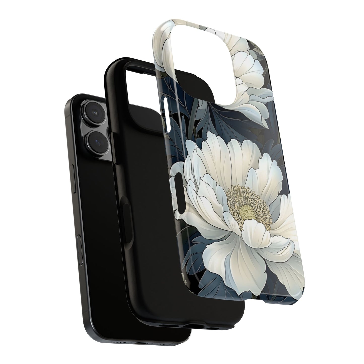Elegant Floral Phone Case, Floral iPhone Cover, Flower Art Phone Case, Eco-Friendly Mobile Protection, Tough & Stylish Phone Case