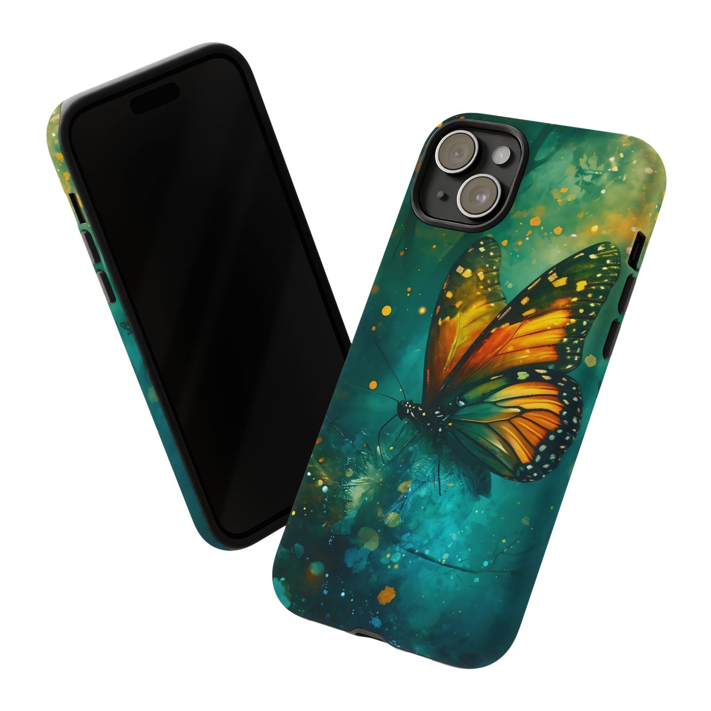 Colorful Butterfly Phone Case, Tough Cases for iPhone and Samsung, Cute Tech Accessories, Nature Lovers Gift, Vibrant Floral Design