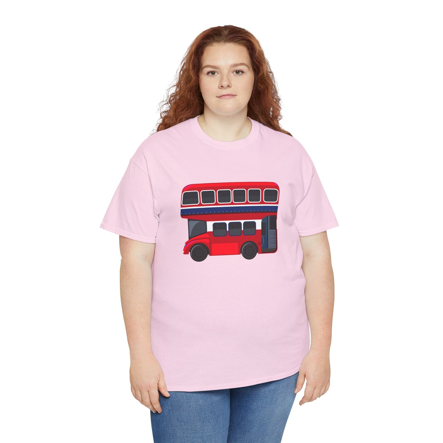 Unisex Heavy Cotton Tee - London Transport English Bus