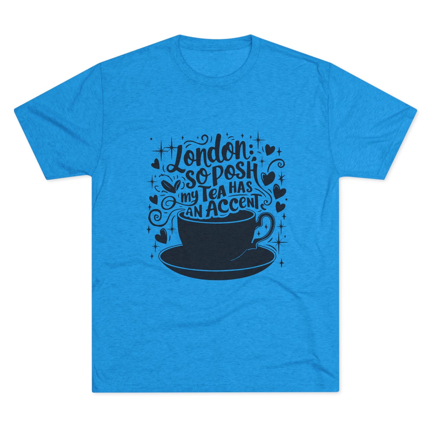 London's Nostalgic Tea Unisex Tri-Blend Crew Tee