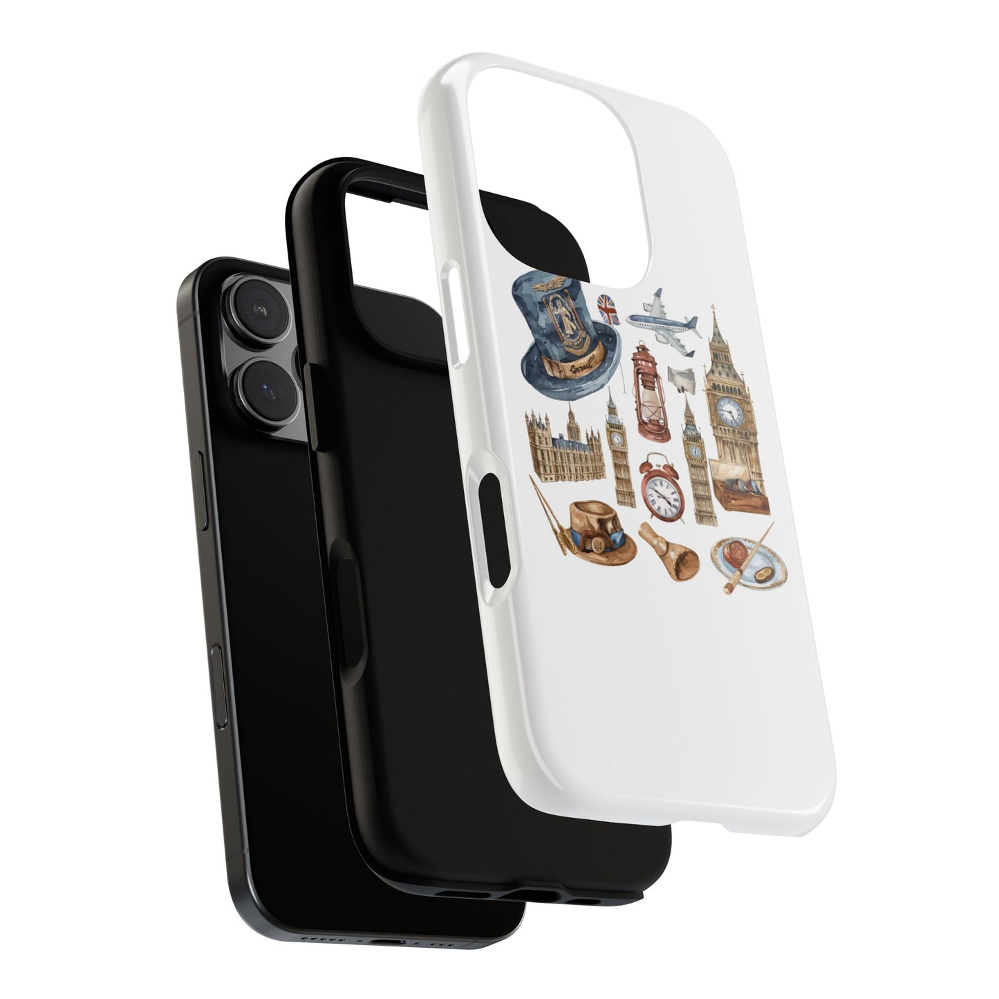 London-Themed Phone Case, Durable iPhone Cover, Gift for Travelers, Unique Cell Phone Accessories, Stylish Gadget Protection
