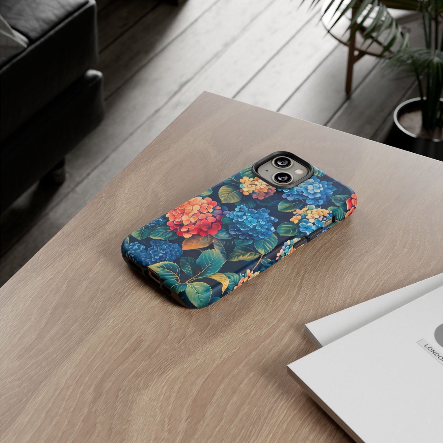 Floral Phone Case, Stylish Tough Case for Gardener Gift, Flower Lover Accessory, Pretty Floral Design, Protective Case