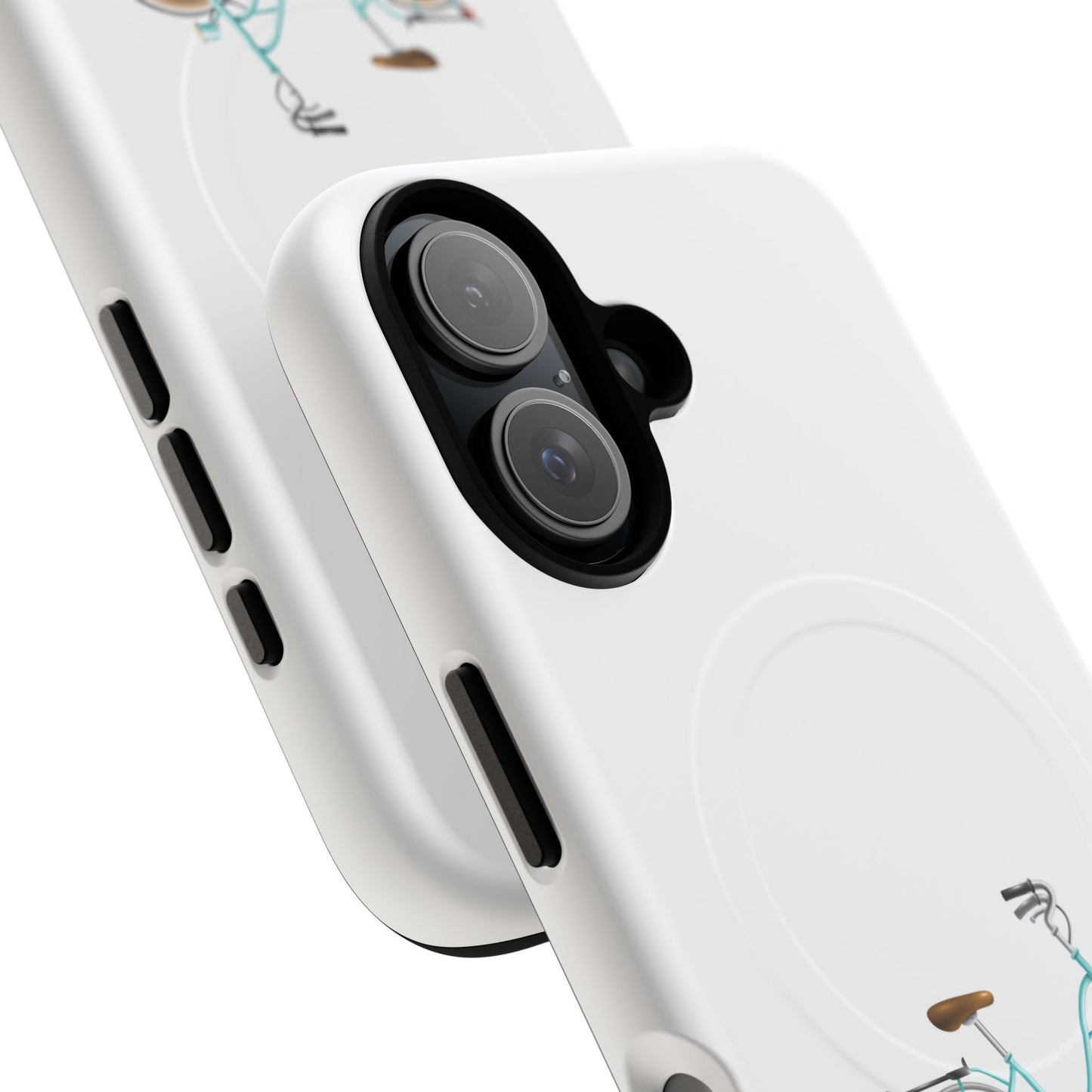 Tough Magnetic Phone Cases, Stylish Bicycle Design, Durable Protection, Perfect Gift for Cyclists, Trendy Tech Accessory