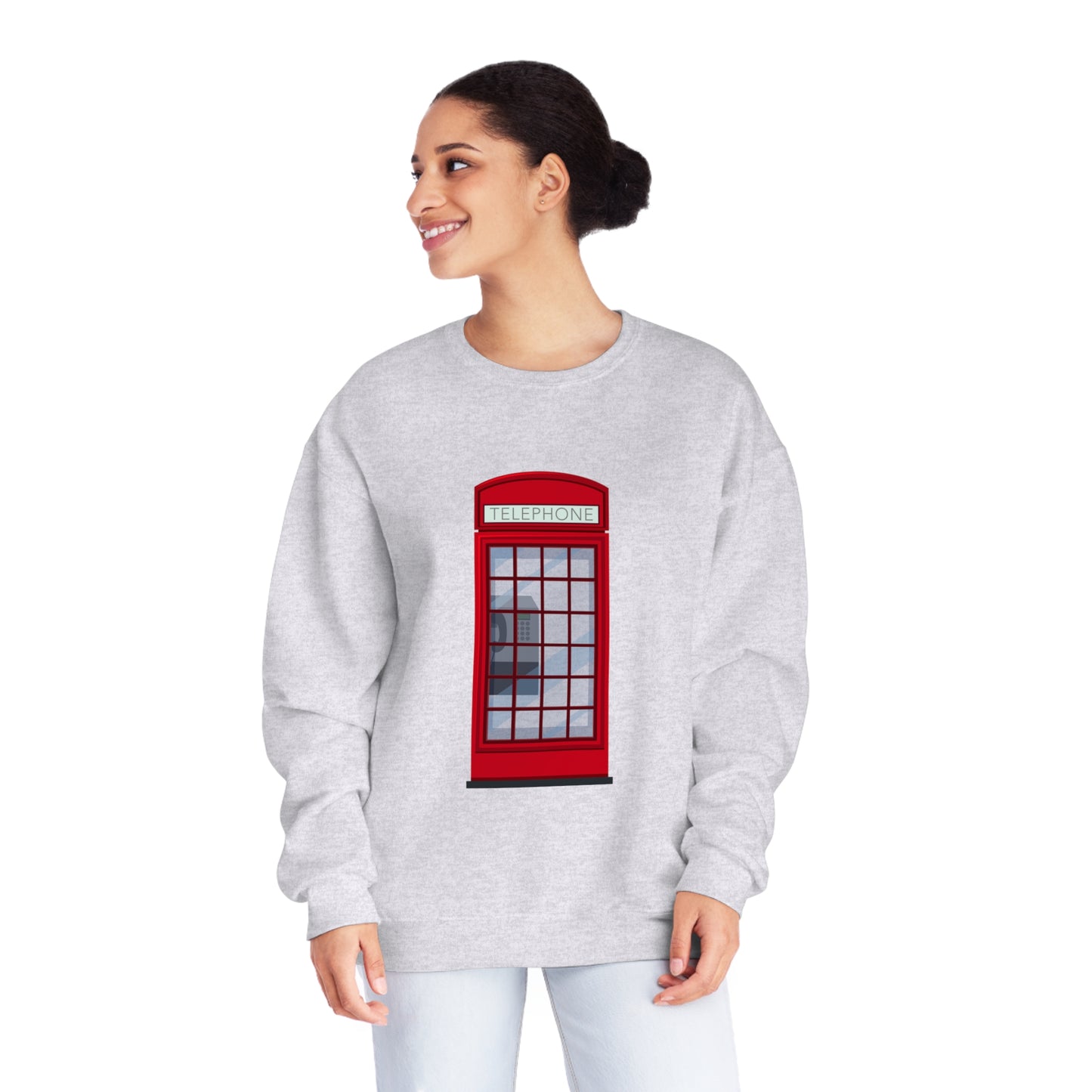 Unisex NuBlend® Crewneck Sweatshirt - Iconic British Public Telephone