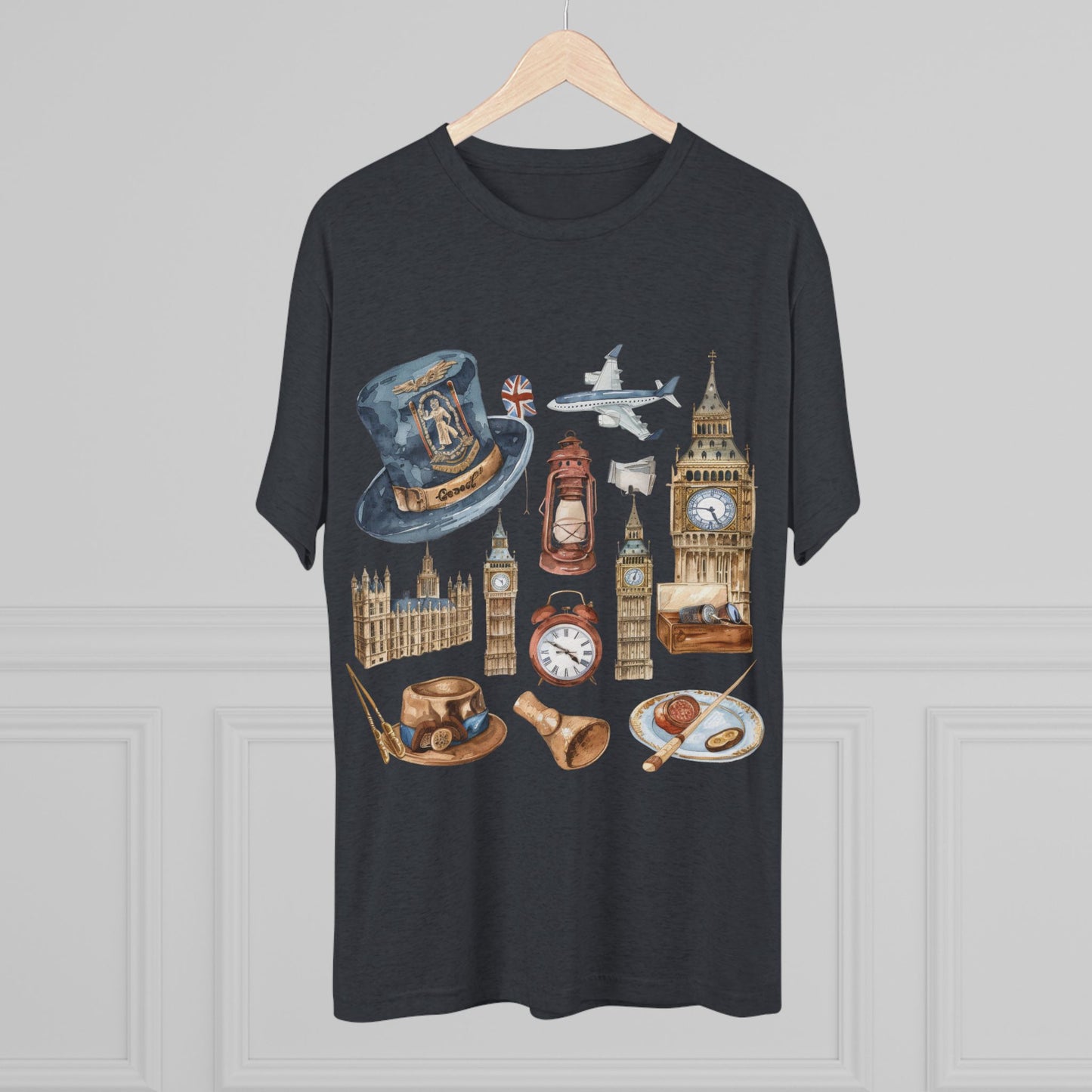 Vintage England Classy Unisex Tri-Blend Crew Tee