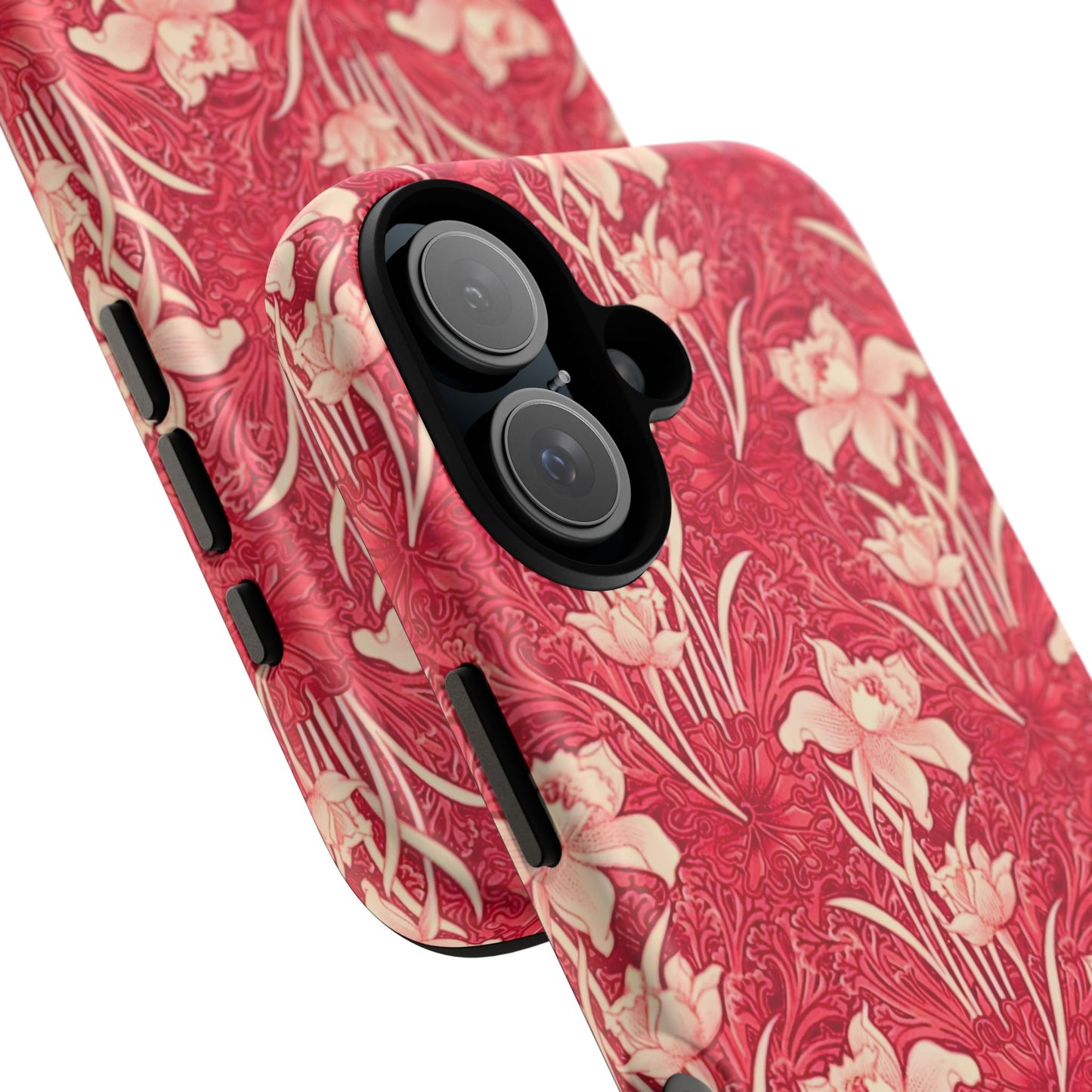 Floral Tough Phone Case - Durable, Stylish Accessory, Perfect Gift for Her, Floral Pattern, Customizable, Ideal for Daily Use