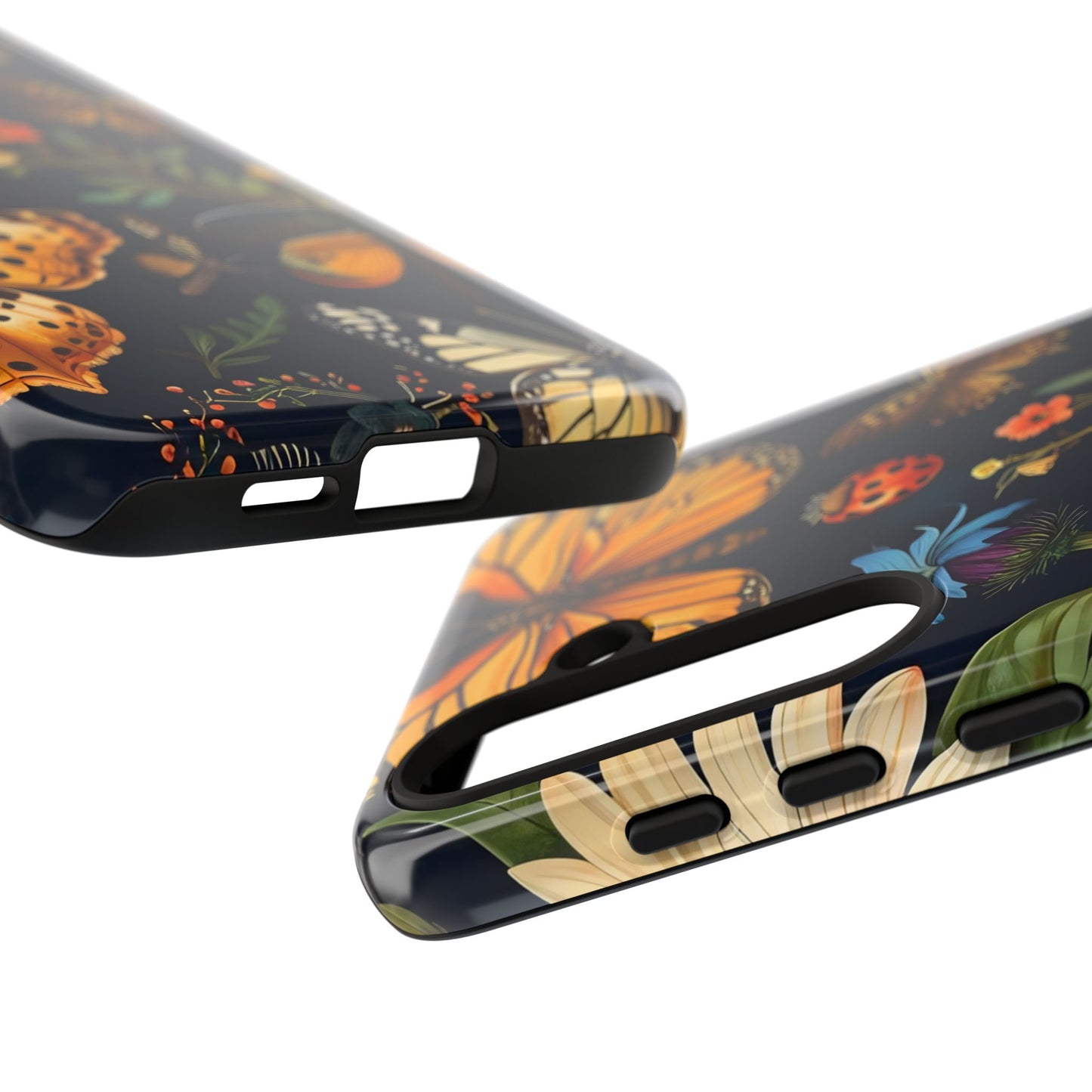 Nature-Inspired Phone Case | Floral Butterfly Design, Tough Phone Cover, Gift for Nature Lovers, Cute Butterfly Case, Home Decor