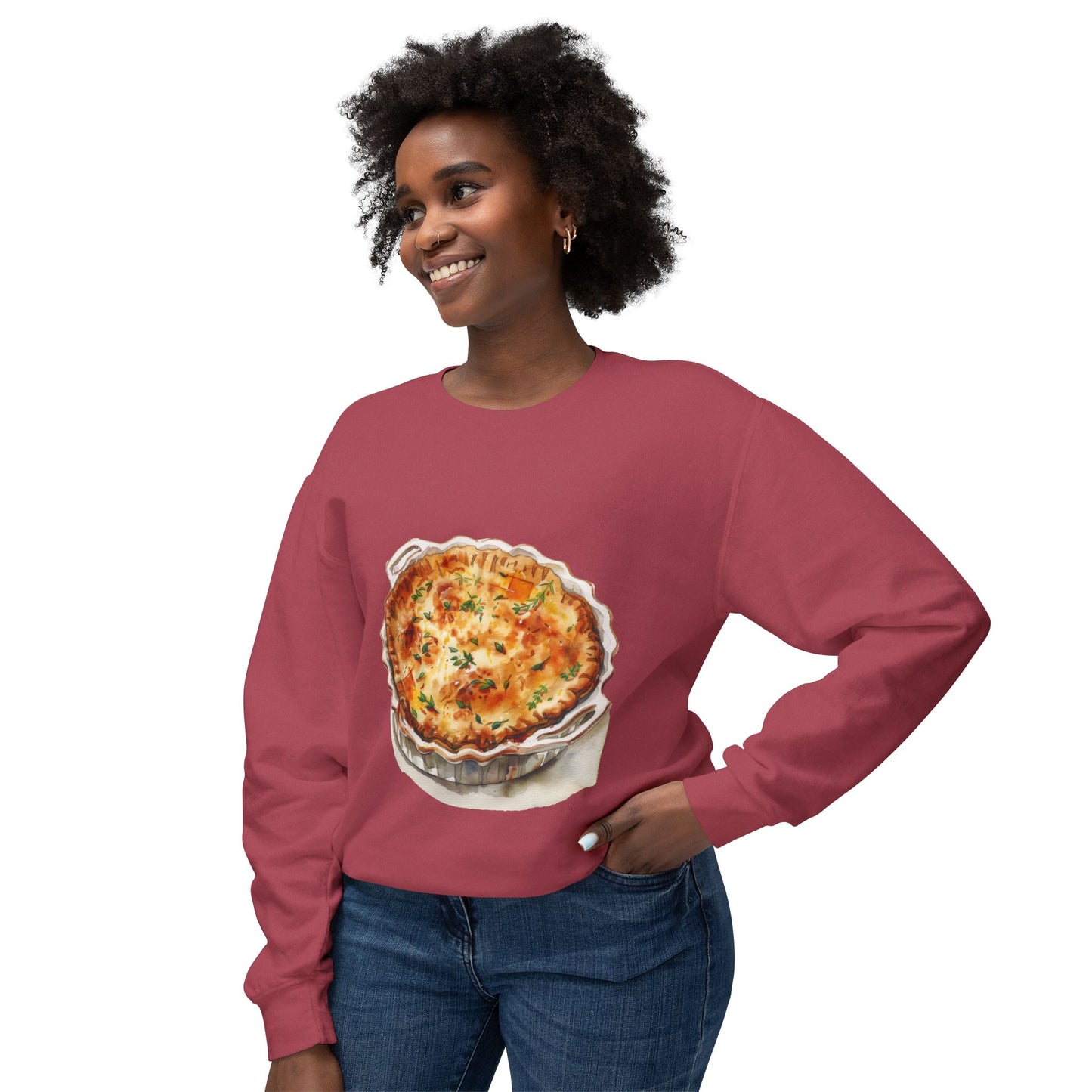 Unisex Lightweight Crewneck Sweatshirt - A Feast Fit for Royalty - British Royal Cuisine