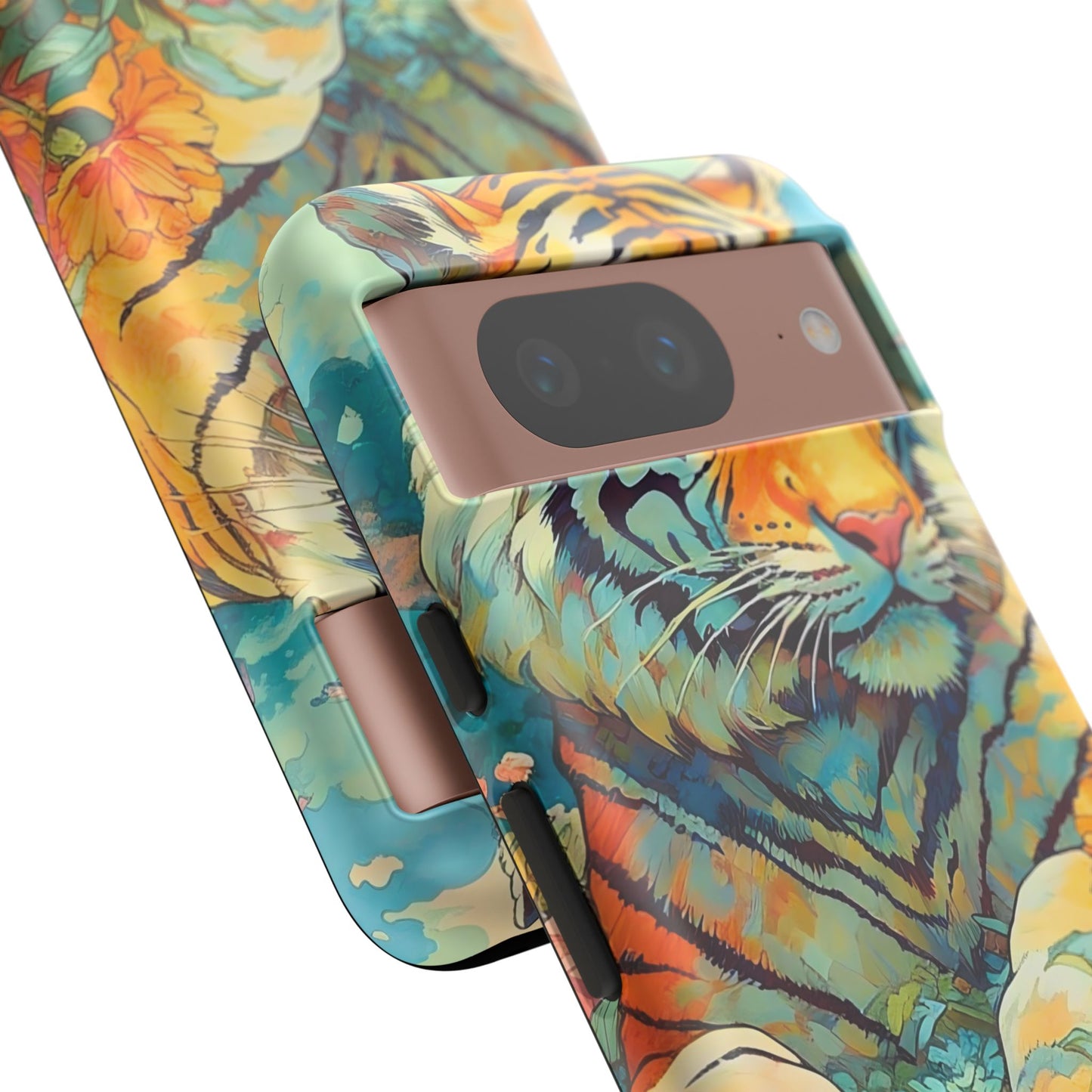 Tiger Jungle Phone Case, Colorful Tough Cases, Animal Lover Gift, Nature Phone Cover, Wildlife Decor, Birthday Present