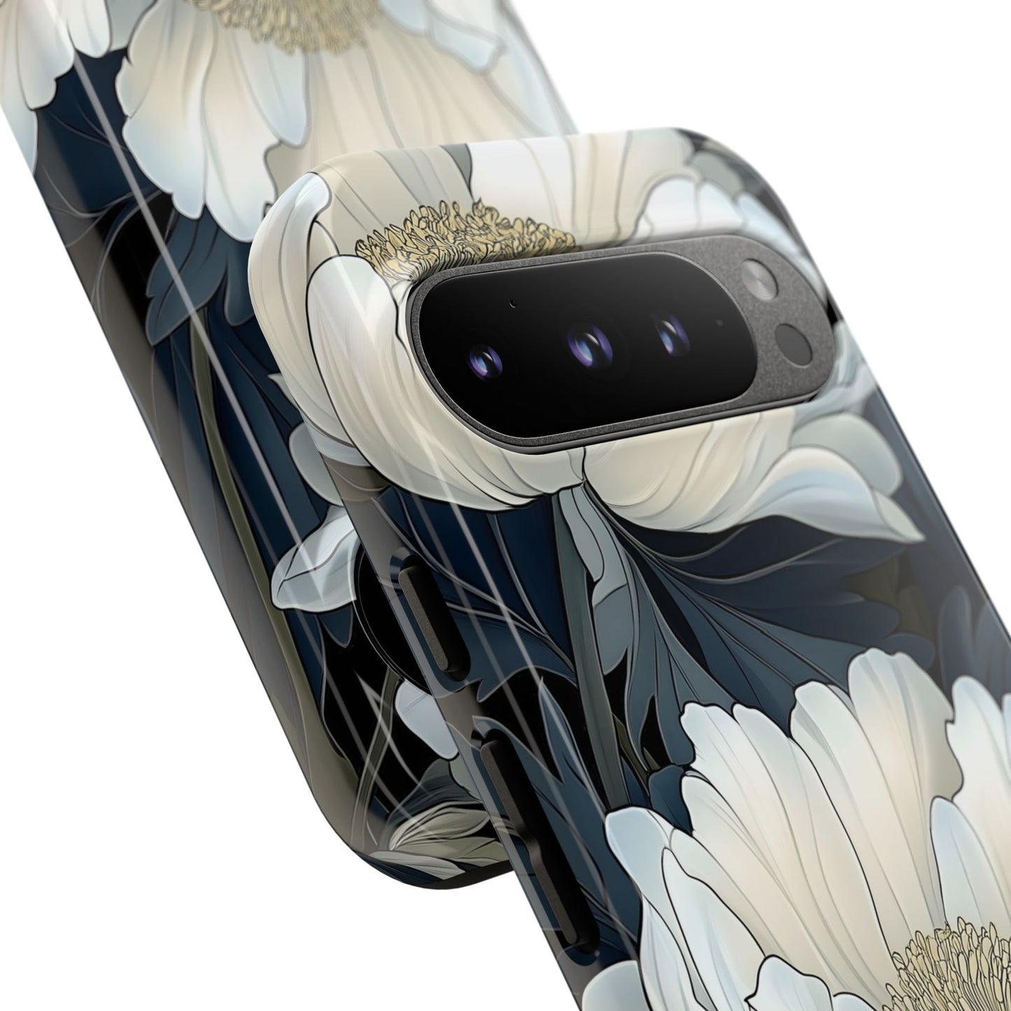 Elegant Floral Phone Case, Floral iPhone Cover, Flower Art Phone Case, Eco-Friendly Mobile Protection, Tough & Stylish Phone Case