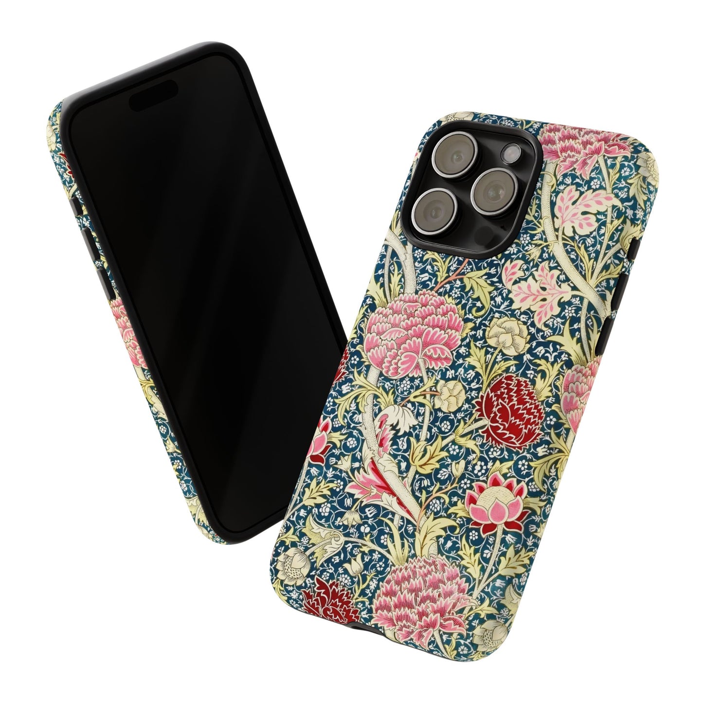 Floral Phone Case, Tough Cases, Durable Phone Cover, Stylish Phone Protector, Gift Idea for Nature Lovers, Floral Pattern Tech Accessories