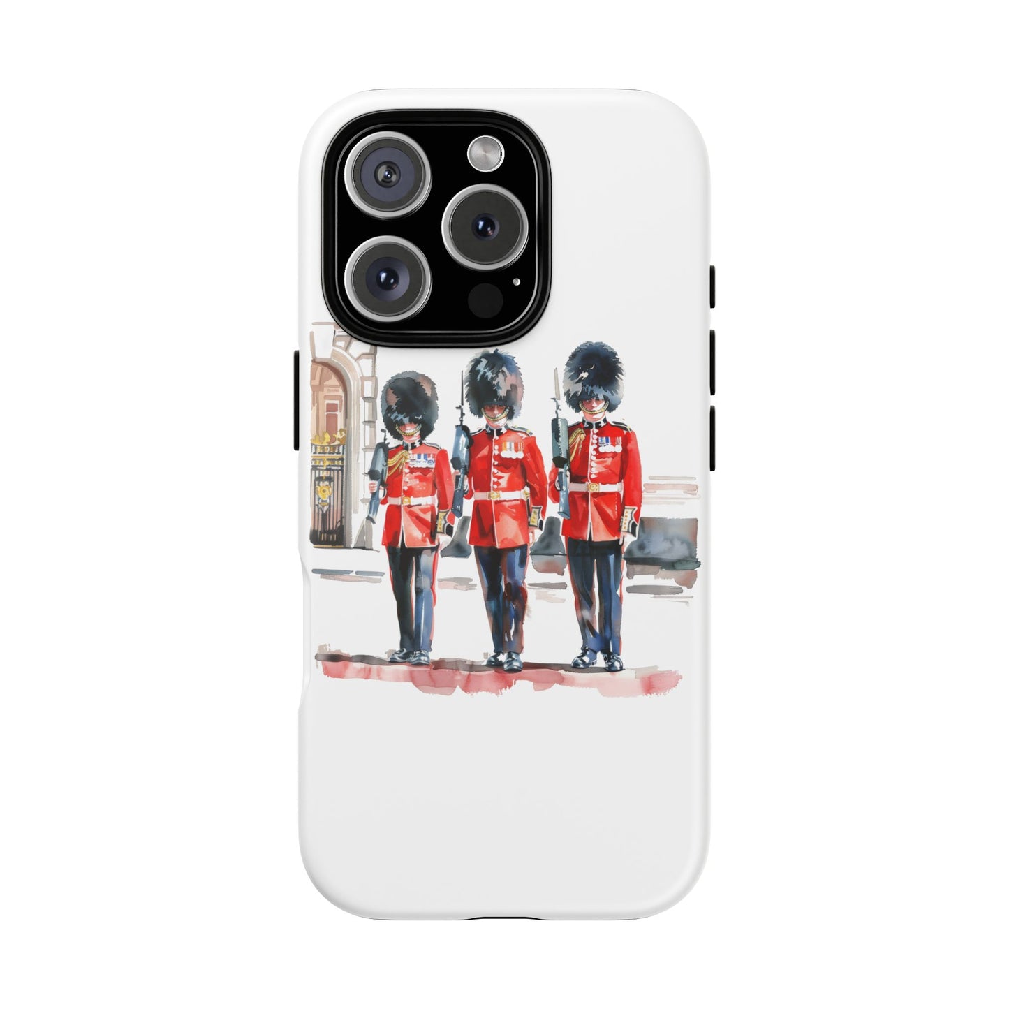 Phone Case with Royal Guard Design, Unique Cell Cover, London Souvenir, Tough Phone Case, Gift for Travelers, Stylish Street Photography