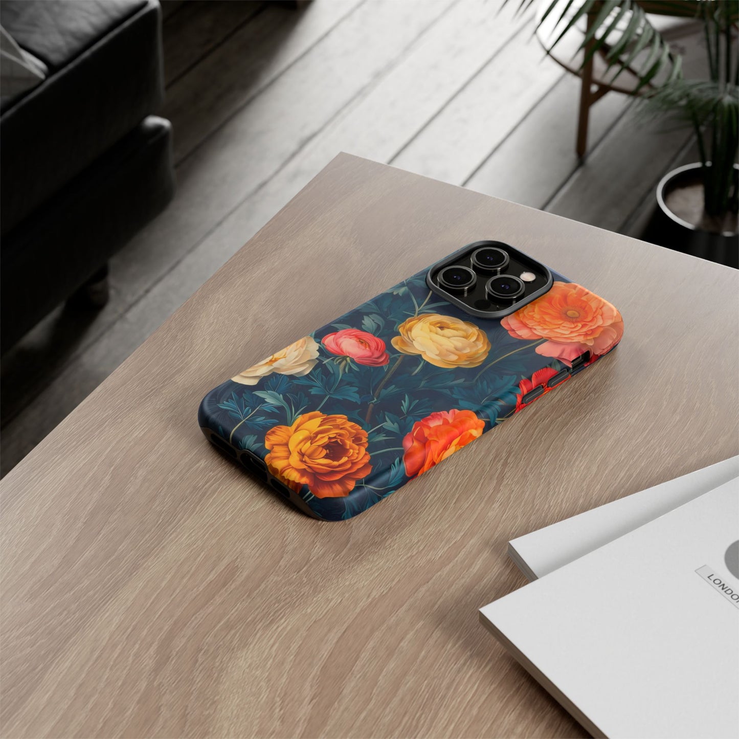 Floral Phone Case - Tough Cases, Stylish Protection, Gift for Flower Lovers, Customizable Cover, Floral Design Mobile Accessory