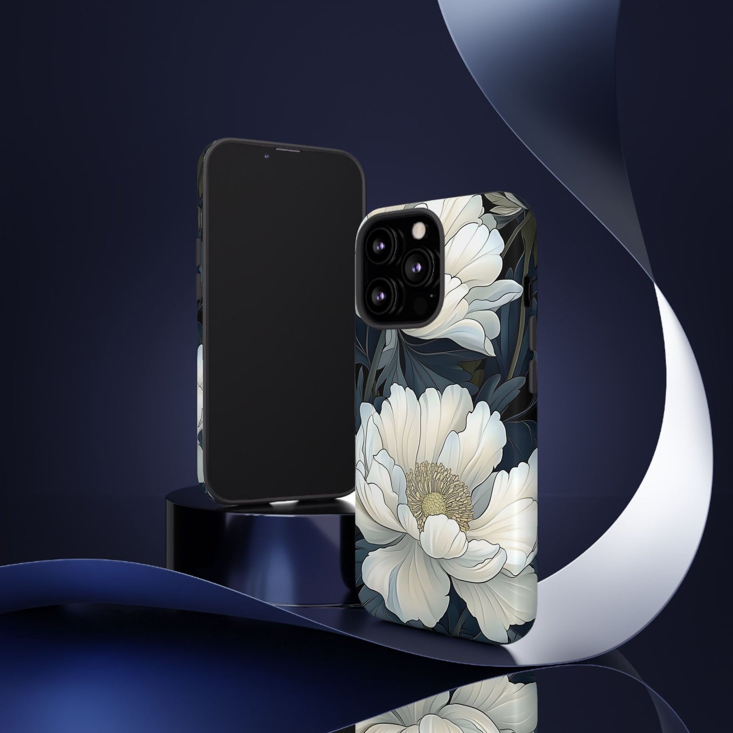 Elegant Floral Phone Case, Floral iPhone Cover, Flower Art Phone Case, Eco-Friendly Mobile Protection, Tough & Stylish Phone Case
