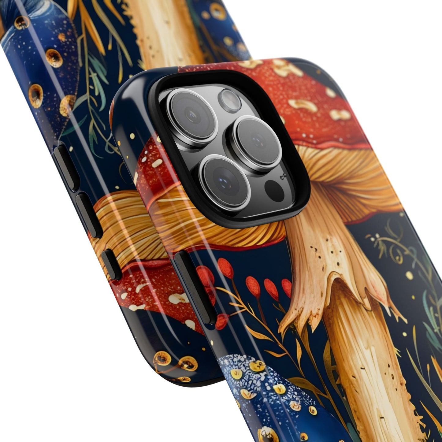 Mushroom Phone Case with Nature Design, Tough Phone Cover, Eco-Friendly Case, Gift for Nature Lovers, Unique Phone Accessory