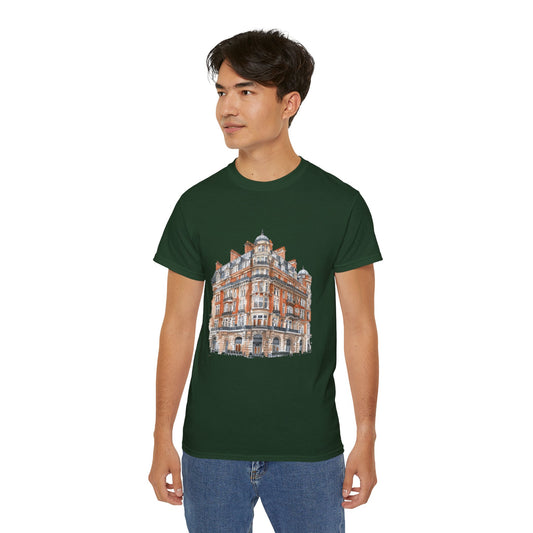Unisex Ultra Cotton Relaxed Tee - Classic British Architecture
