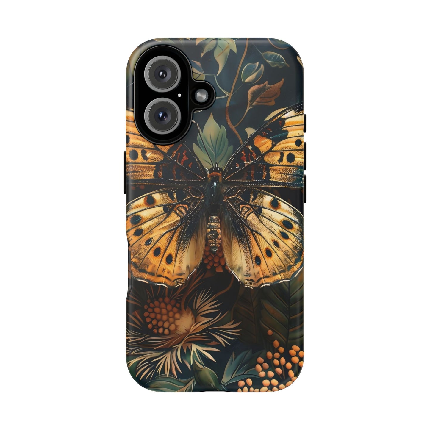 Butterfly Floral Phone Case, Tough Cases, Protective Cover, Unique Gift, Nature Lover, Art Print, Spring Decor