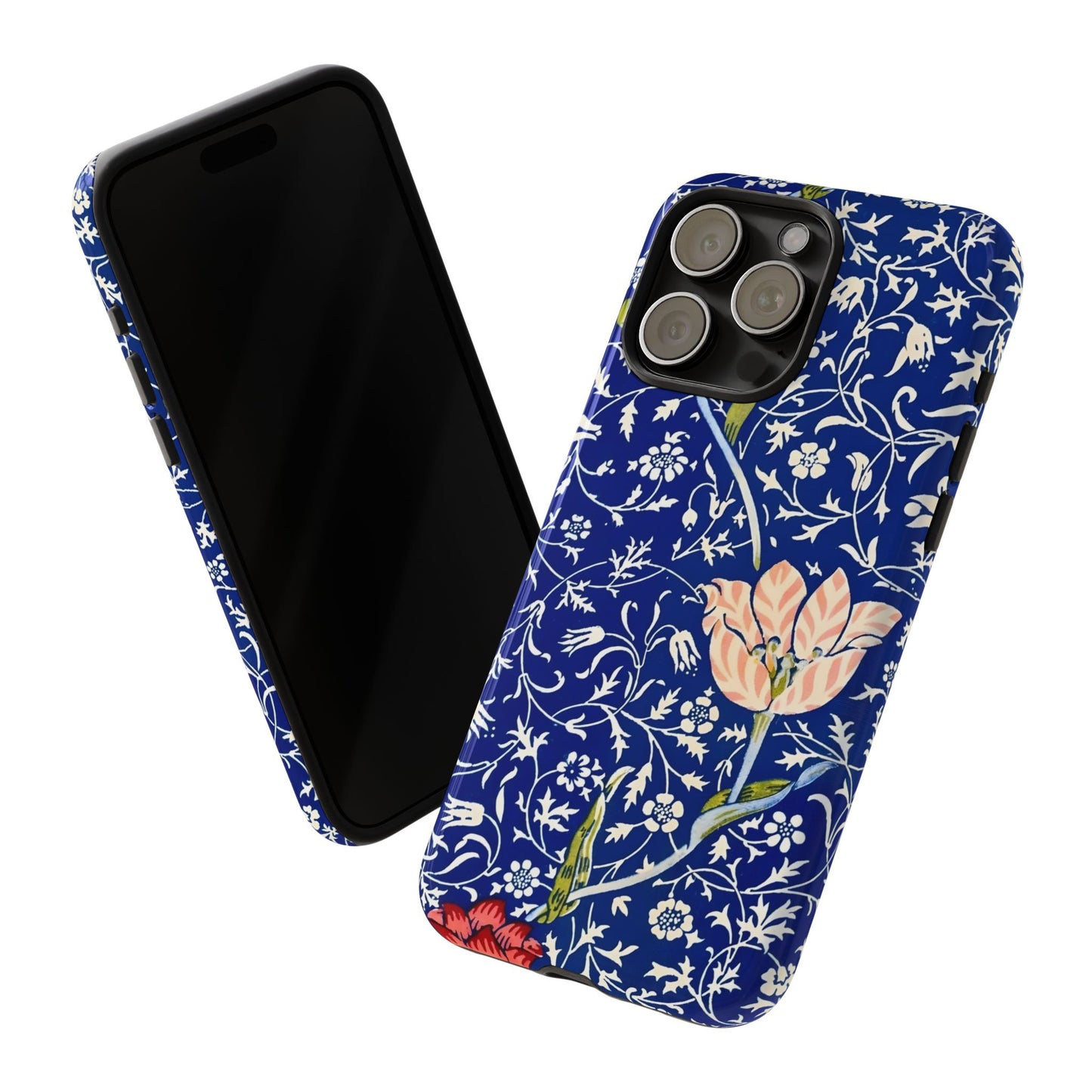 Floral Phone Case, Unique Tough Phone Cover, Gift for Her, Spring Decor, Durable Protective Case, Elegant Floral Design