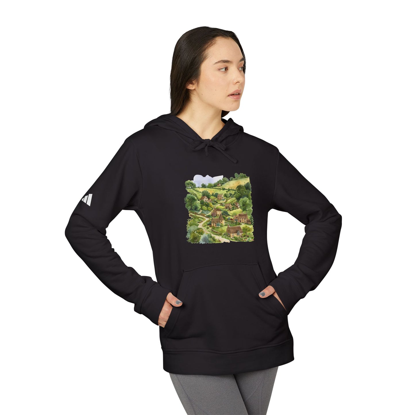 adidas Unisex Fleece Hoodie - British Nature - Scenic Landscapes and Natural Beauty