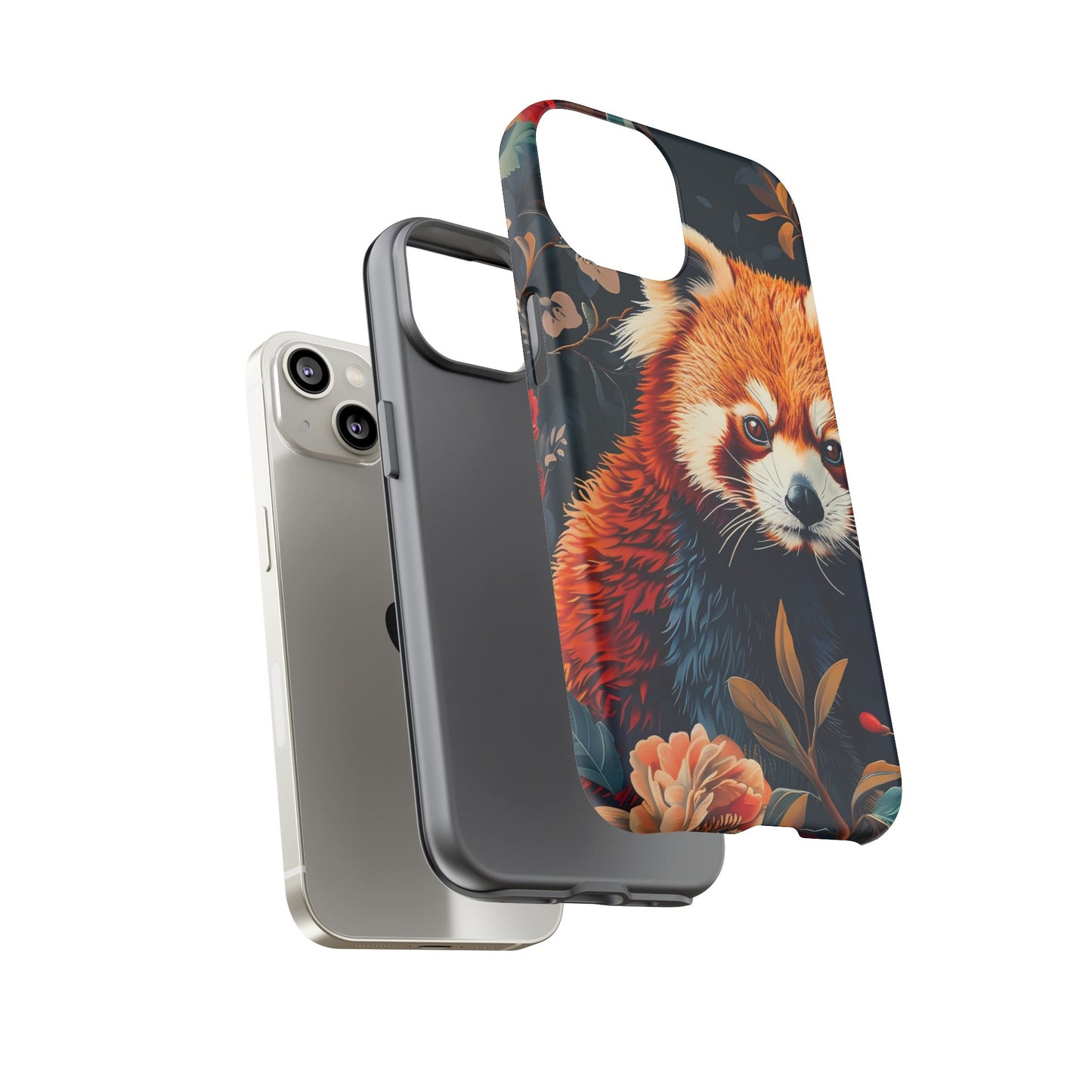 Cute Red Panda Phone Case, Wildlife Lover Gift, Tough Cases for iPhone, Nature-Themed Phone Cover, Animal Art Shell, Cute Tech Accessories