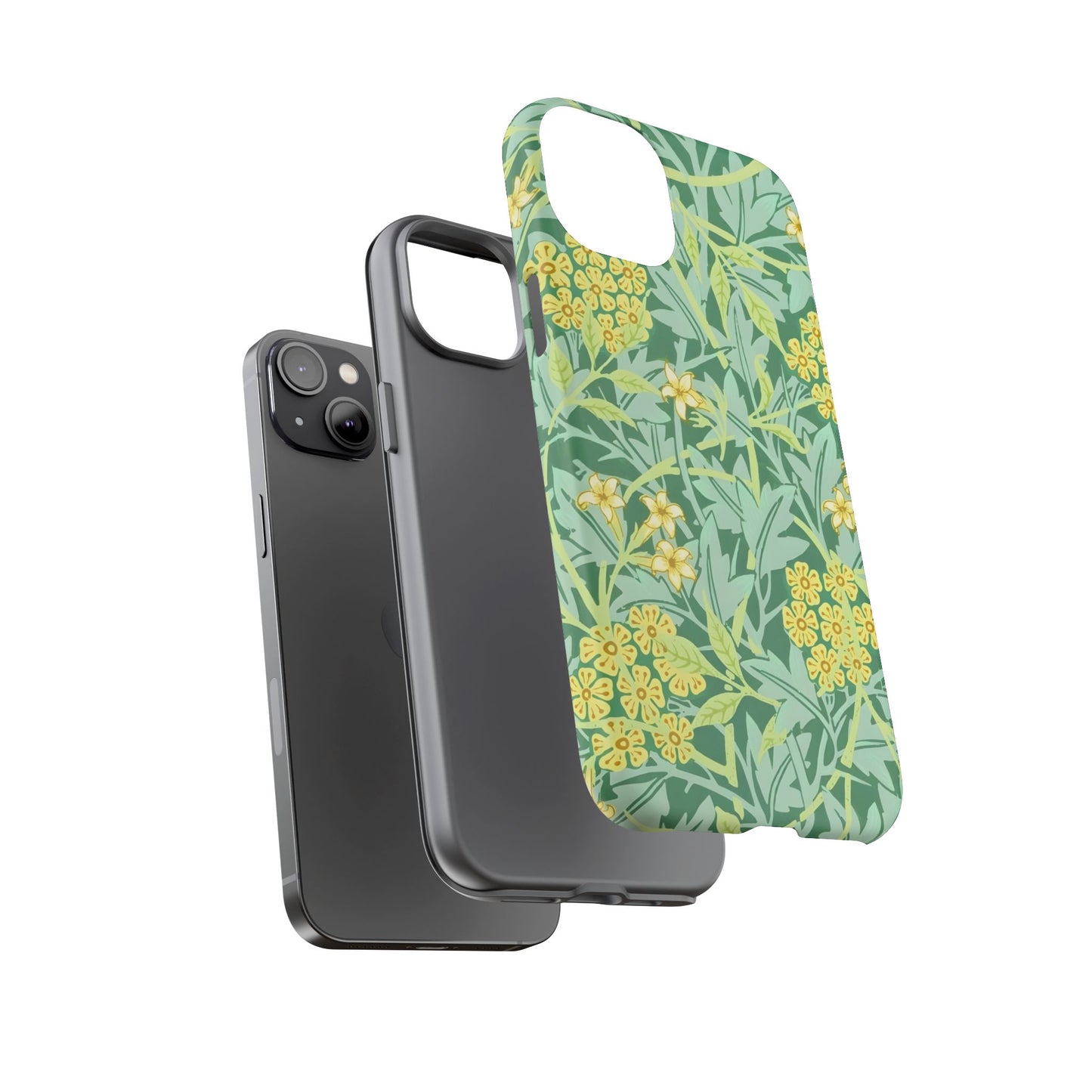 Tough Cases Organic Floral Phone Case, Stylish iPhone Cover, Eco-Friendly Gift, Nature Lover Accessory, Spring Decor, Unique Phone Protector