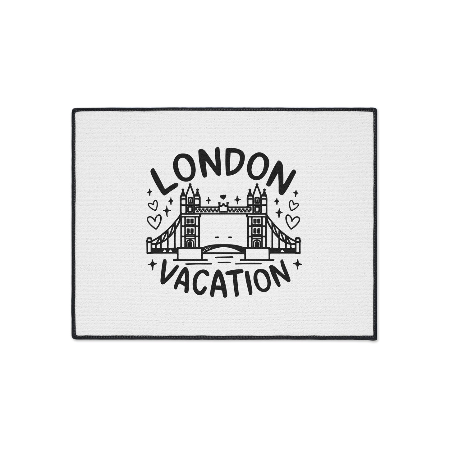 London Vacation Floor Mat, Decorative Heavy Duty Mat for Home, Travel Decor, Gift for Travelers, Kitchen & Entryway Rug