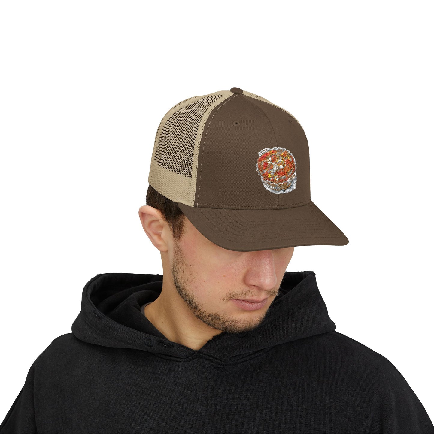 Colorful Pizza Snapback Trucker Cap | Fun Casual Hat for Food Lovers | Summer Outings, Festivals, Gifts, Outdoor Events