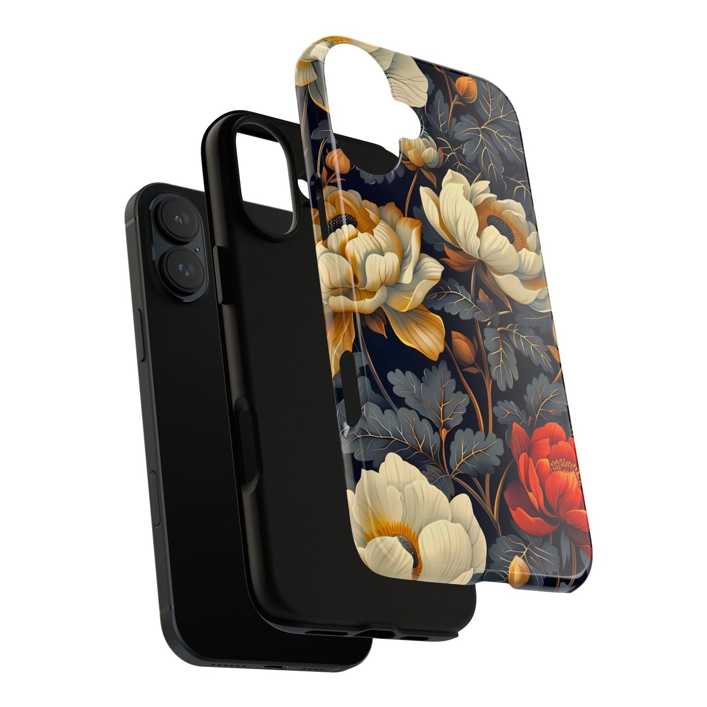 Floral Phone Case - Tough Cases, Stylish Mobile Cover, Flower Design, Holiday Gift, Trendy Accessory, Eco-Friendly Case