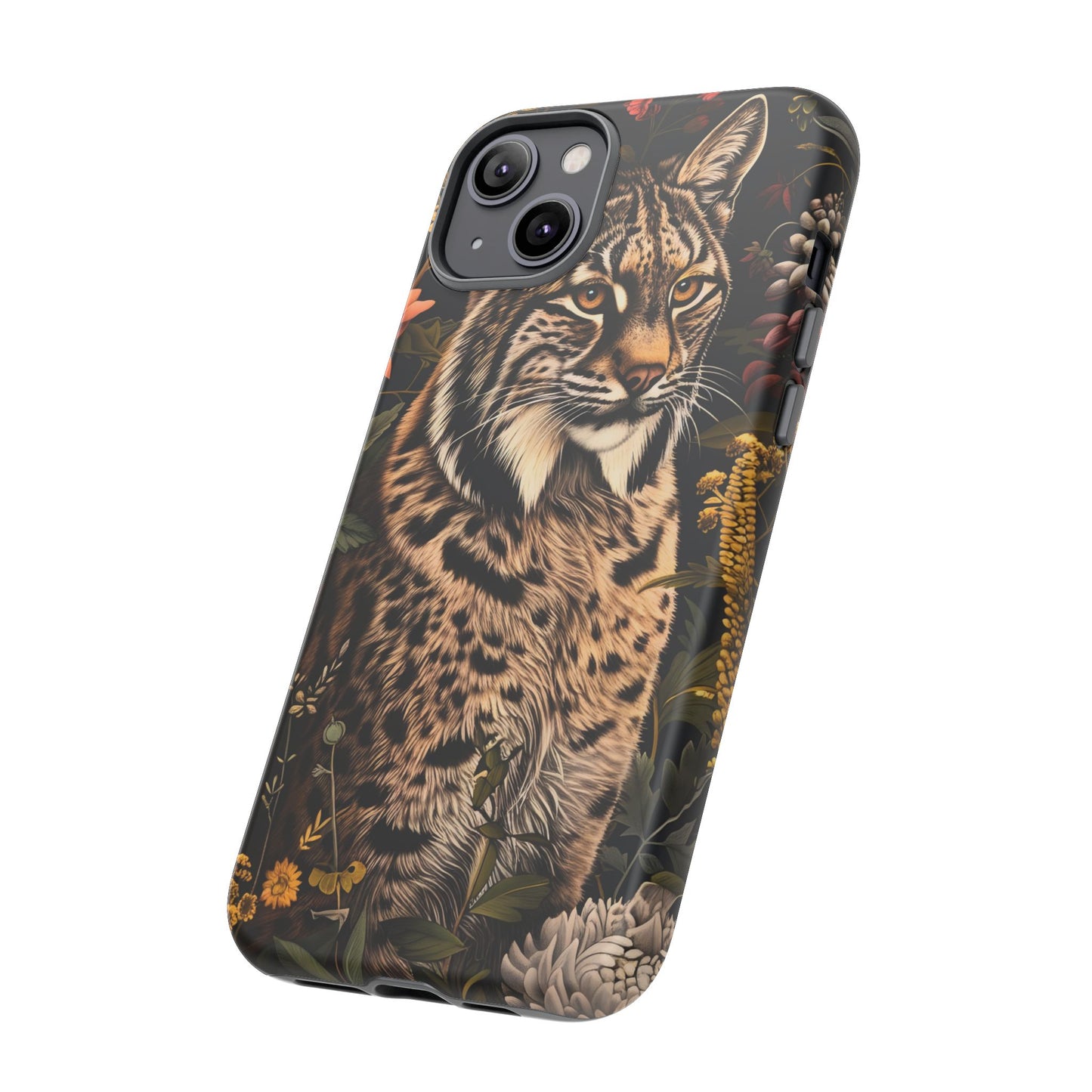 Wildlife Phone Case with Lynx Design, Tough Cases, Animal Lovers Gift, Nature Inspired Accessories, Unique Tech Protection