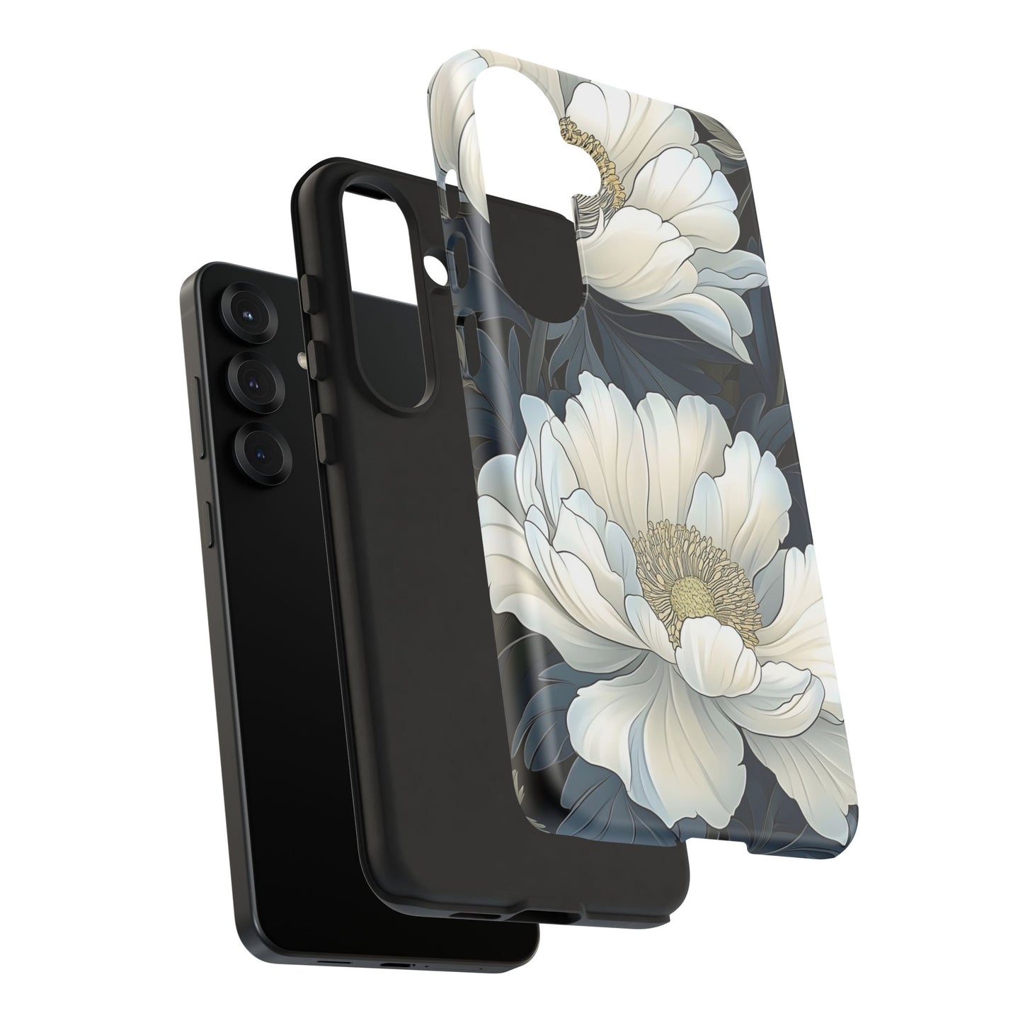 Elegant Floral Phone Case, Floral iPhone Cover, Flower Art Phone Case, Eco-Friendly Mobile Protection, Tough & Stylish Phone Case