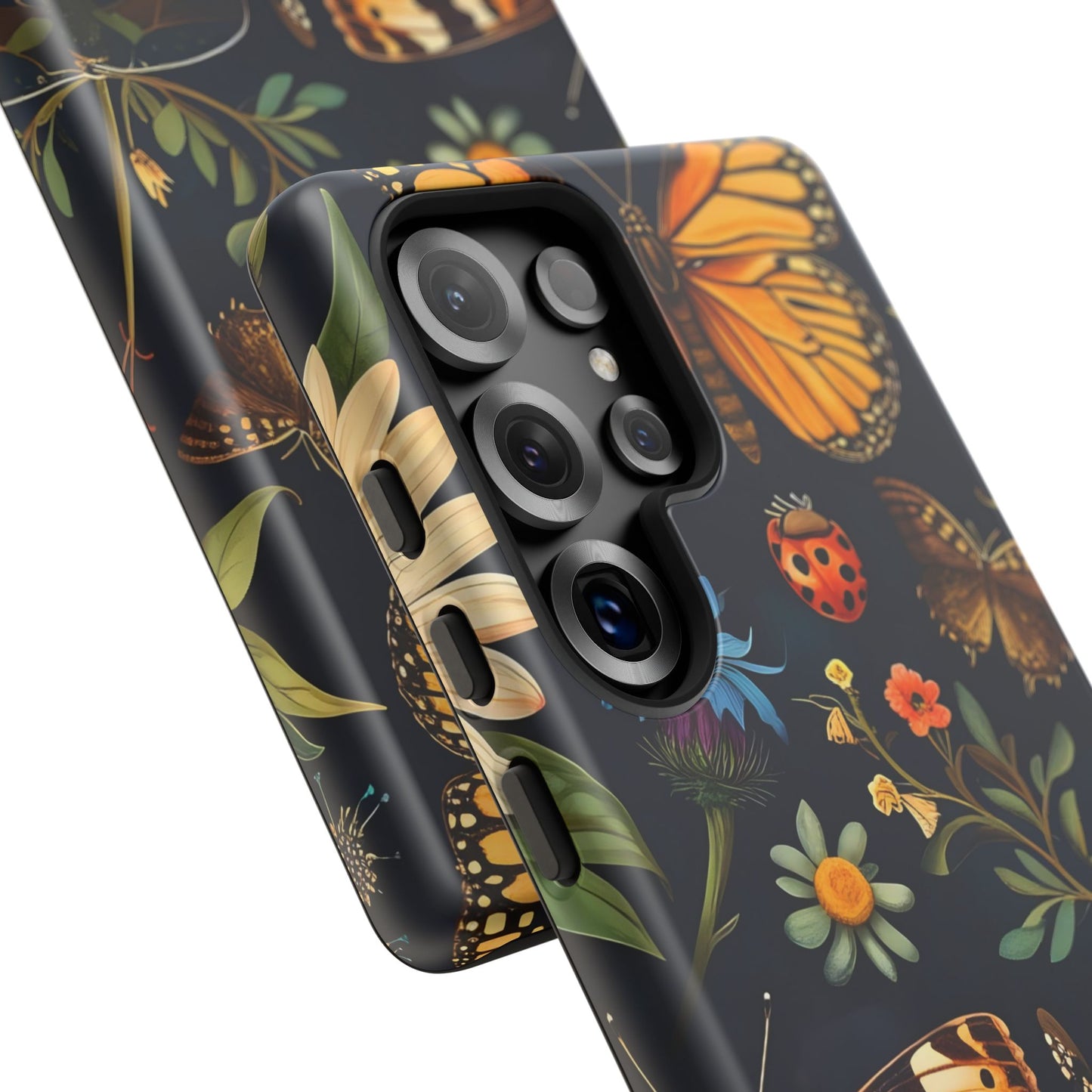 Nature-Inspired Phone Case | Floral Butterfly Design, Tough Phone Cover, Gift for Nature Lovers, Cute Butterfly Case, Home Decor