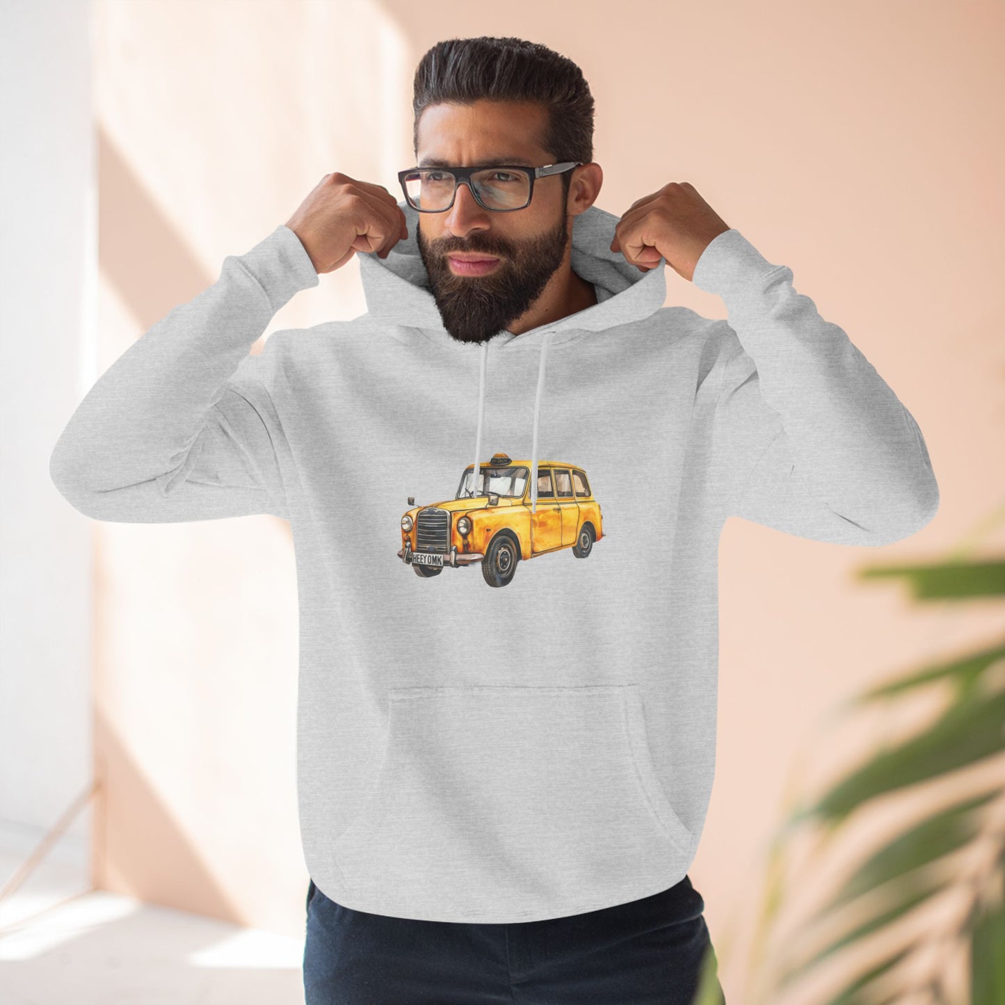 Vintage Car Classical Three-Panel Fleece Hoodie
