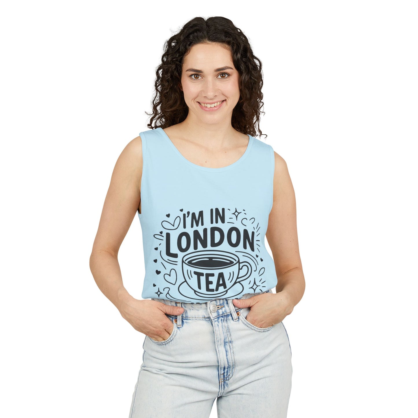 Unisex Garment-Dyed Tank Top - London's nostalgic Tea