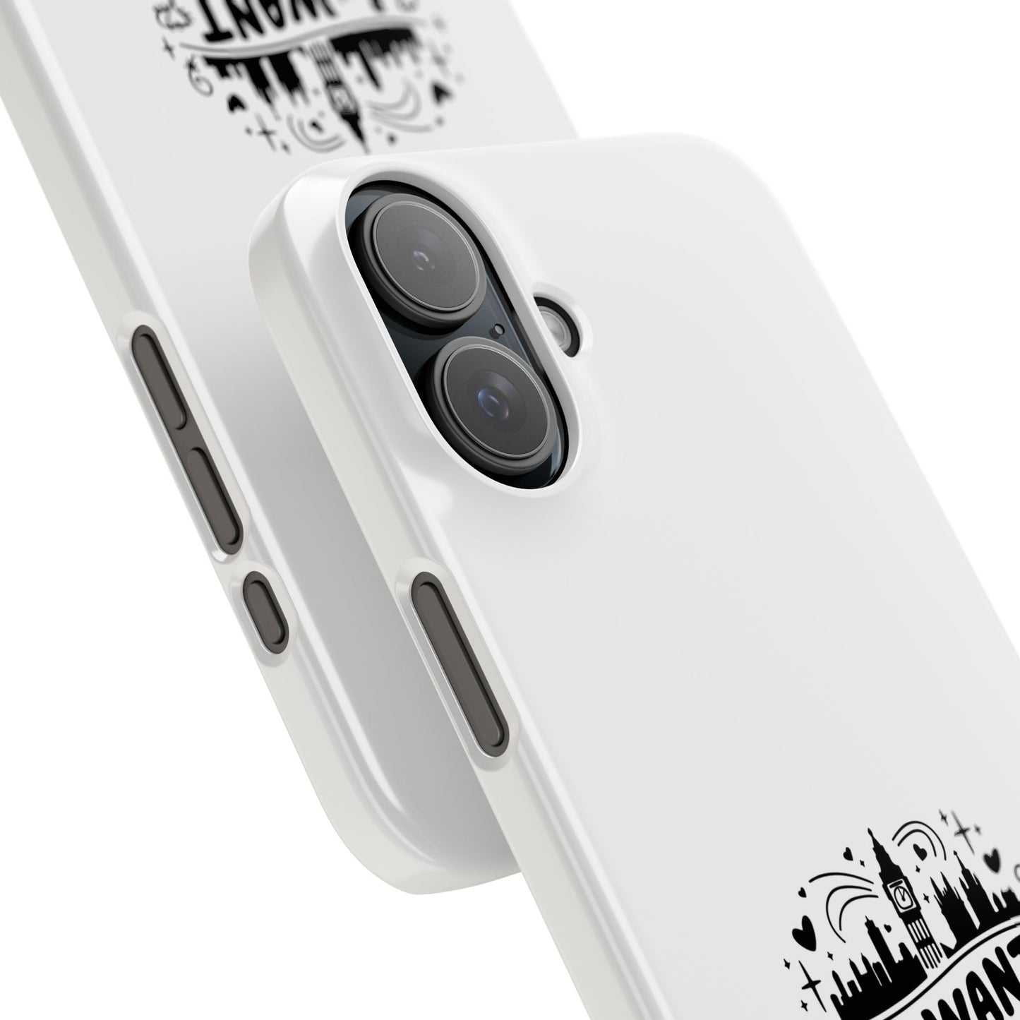 Slim Phone Case - I Want to Live in London Design | Stylish Travel Gift, Unique Phone Cover, London Lover Accessory, Urban Decor