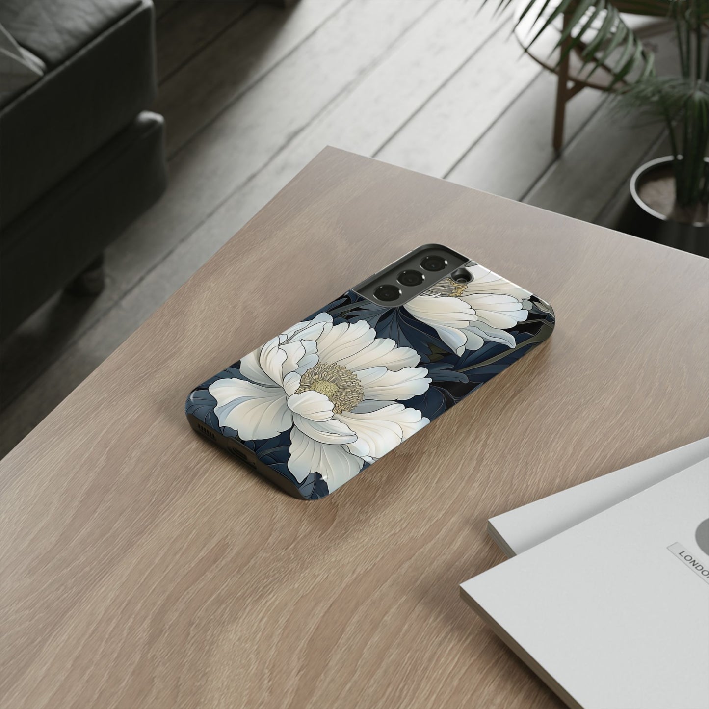 Elegant Floral Phone Case, Floral iPhone Cover, Flower Art Phone Case, Eco-Friendly Mobile Protection, Tough & Stylish Phone Case