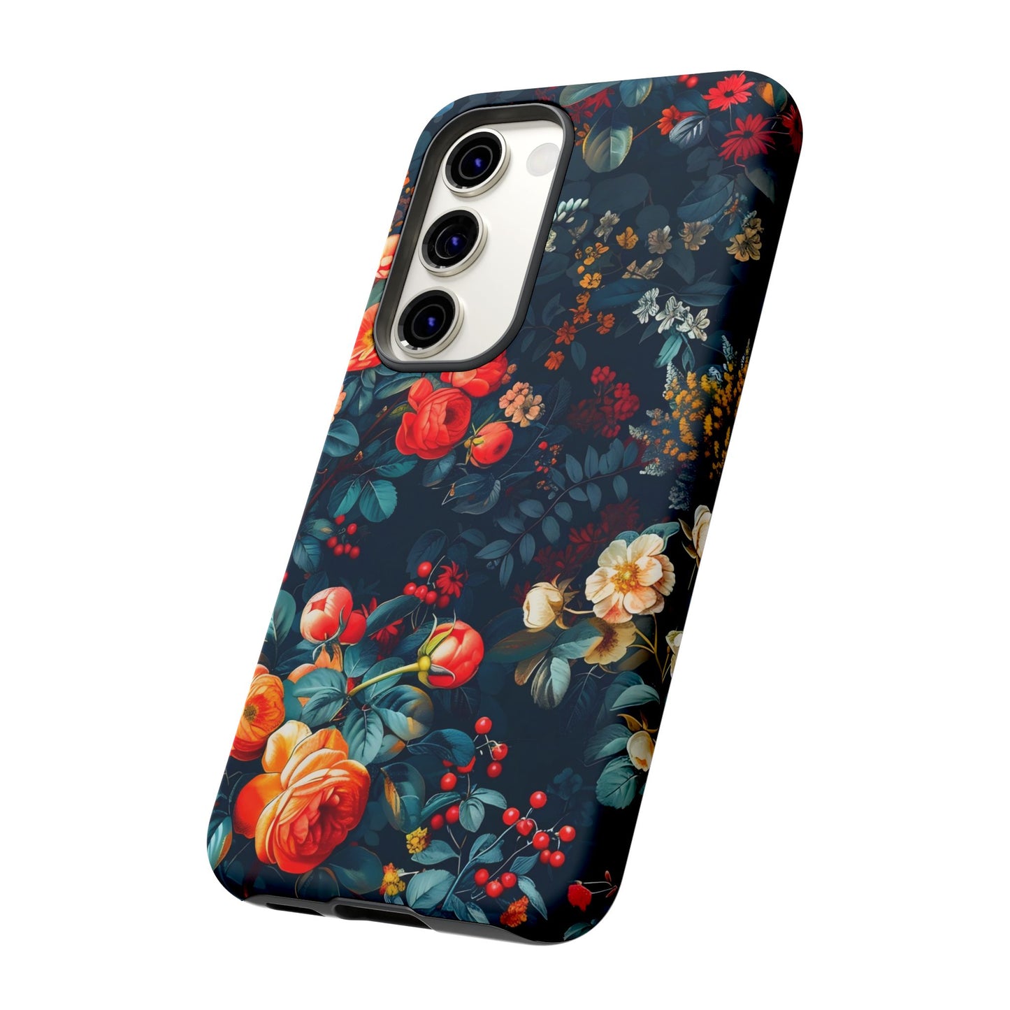 Floral Phone Case - Tough Cases, iPhone Protection, Elegant Floral Design, Gift for Her, Stylish Tech Accessory