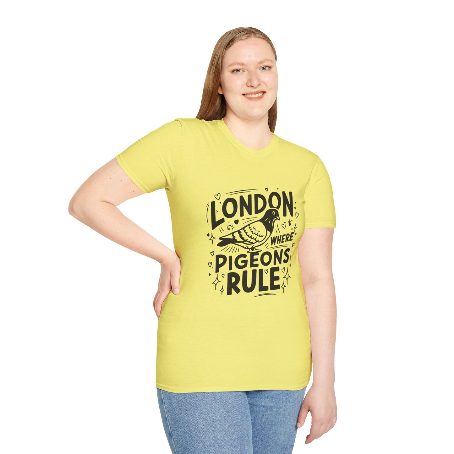 Unisex Softstyle T-Shirt - Pigeons Rule in London