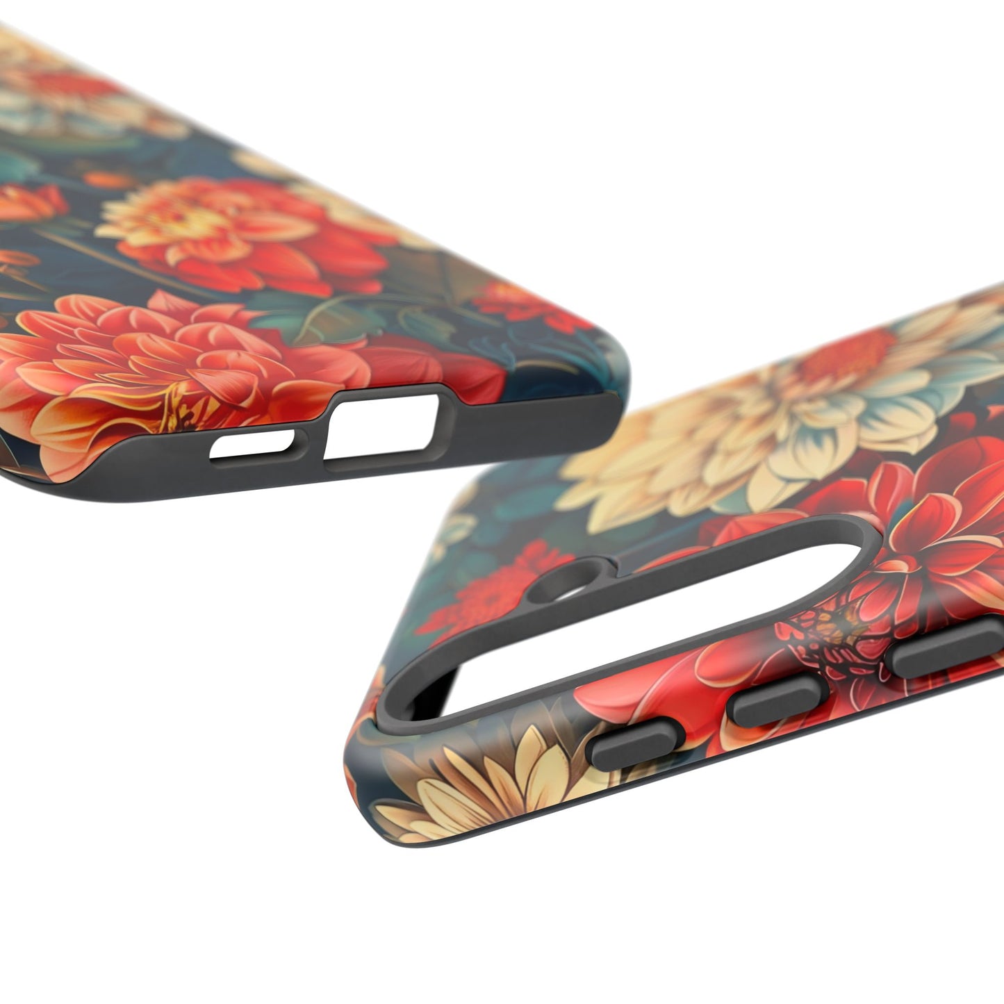 Floral Phone Case - Vibrant Tough Cases, Stylish Floral Cell Phone Cover, Gift for Her, Trendy Phone Accessory, Flower Design