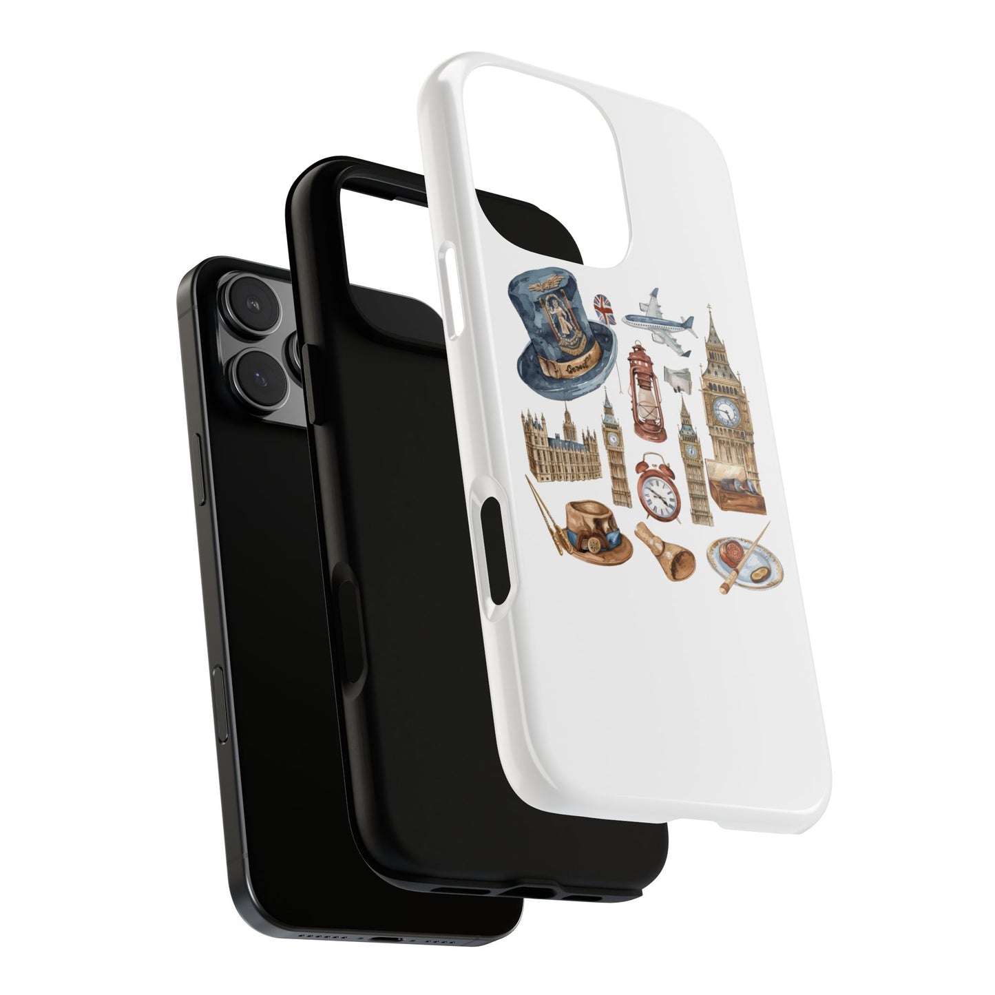 London-Themed Phone Case, Durable iPhone Cover, Gift for Travelers, Unique Cell Phone Accessories, Stylish Gadget Protection