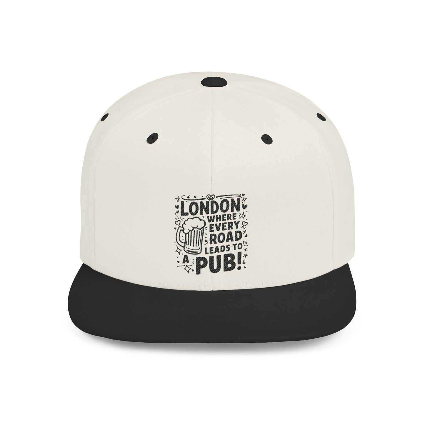 London where pub leads to Road - Flat Bill Snapback