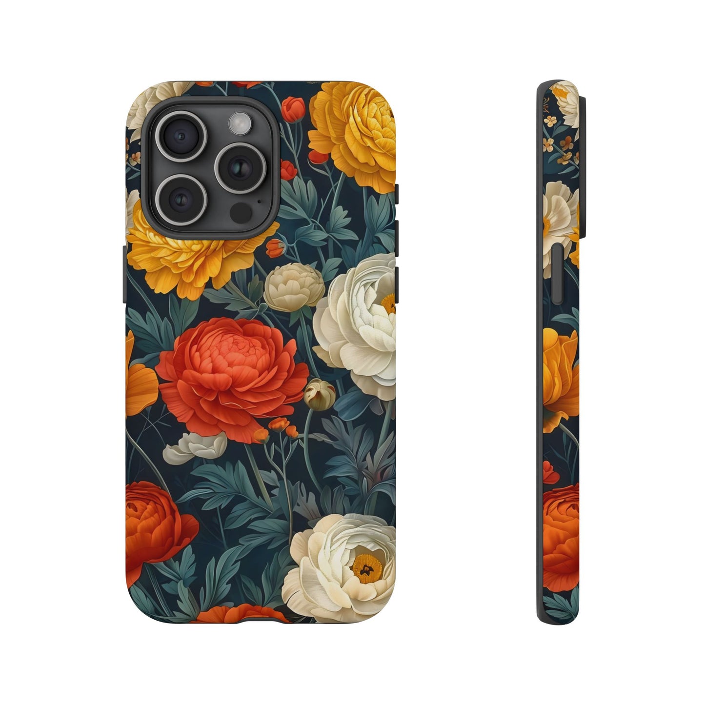 Floral Tough Case for Phones | Durable Floral Phone Cover, Boho Chic, Unique Gift for Her, Phone Protection, Flower Design