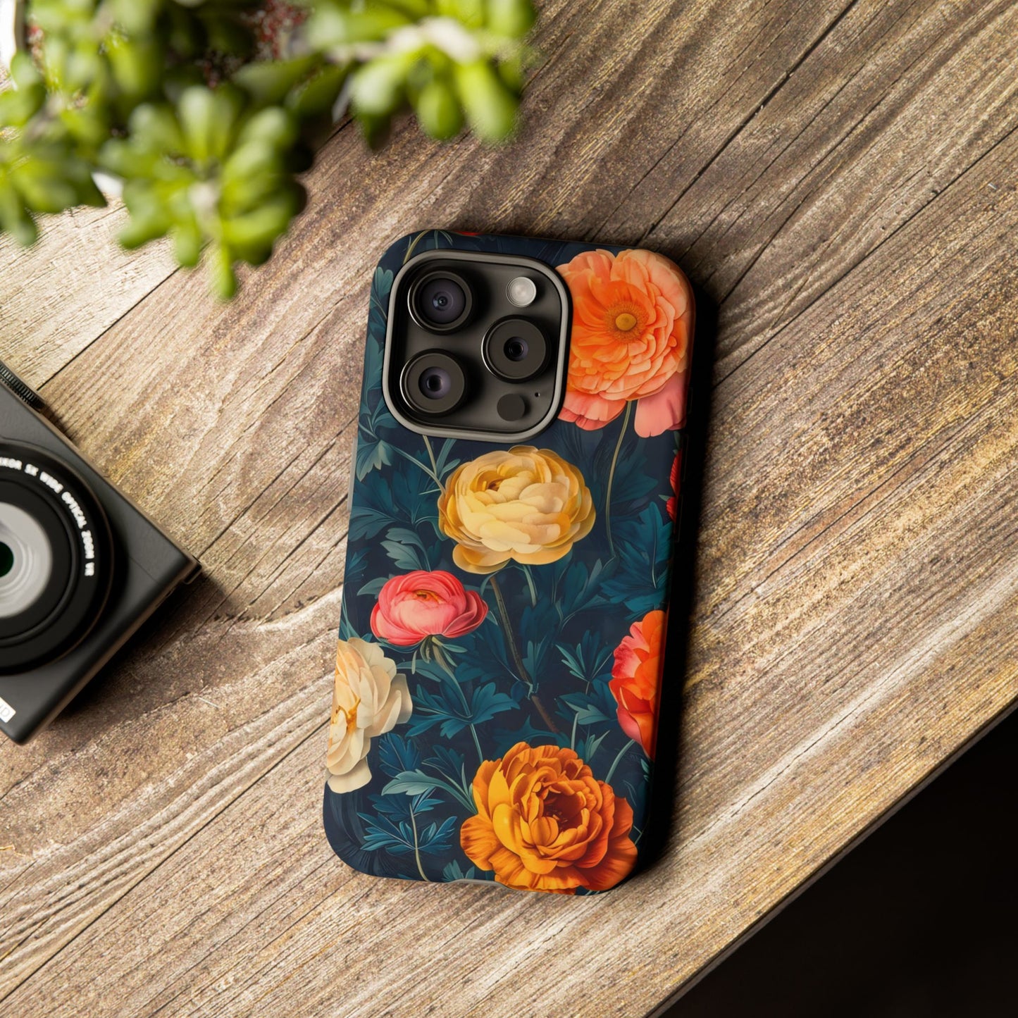 Floral Phone Case - Tough Cases, Stylish Protection, Gift for Flower Lovers, Customizable Cover, Floral Design Mobile Accessory