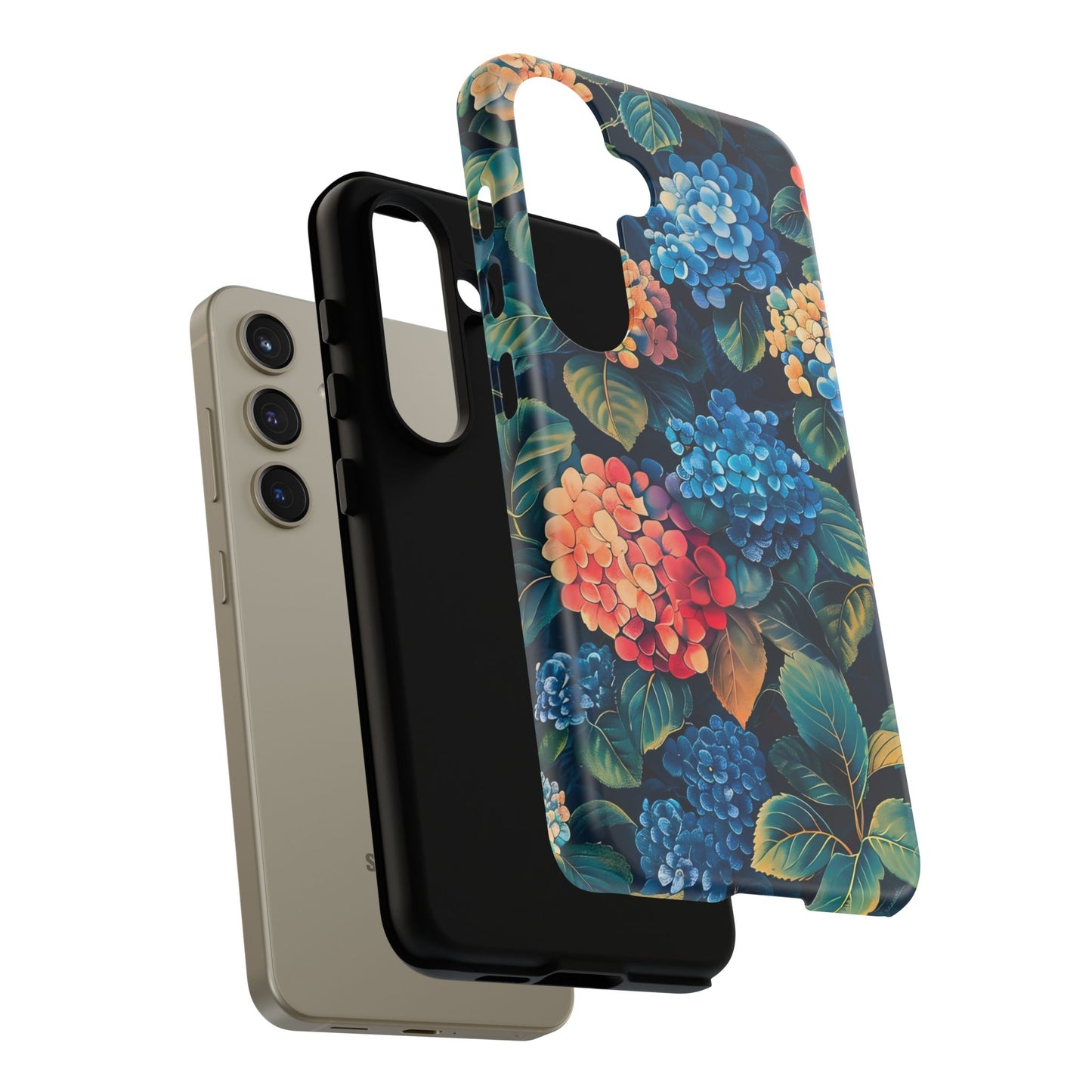 Floral Phone Case, Stylish Tough Case for Gardener Gift, Flower Lover Accessory, Pretty Floral Design, Protective Case
