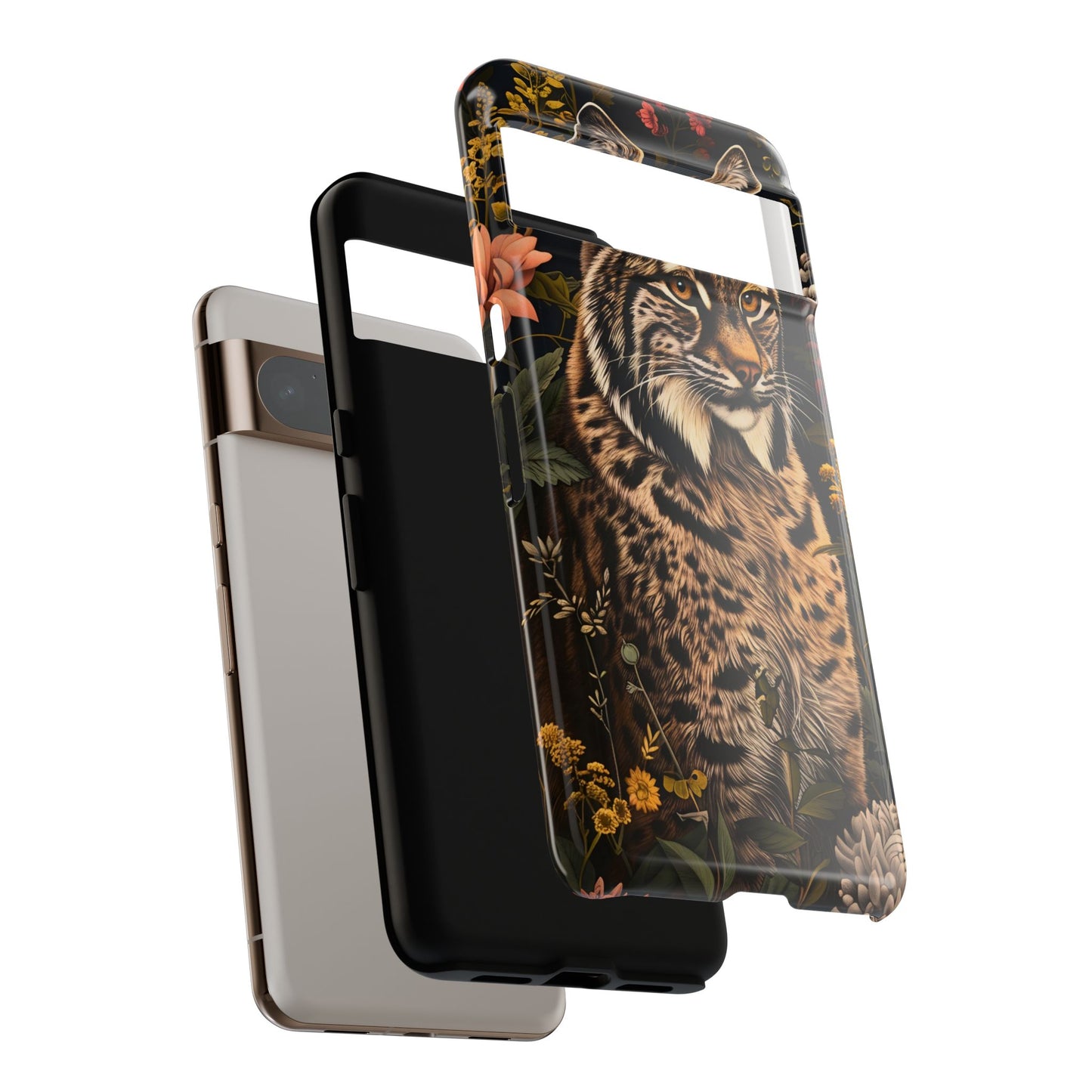 Wildlife Phone Case with Lynx Design, Tough Cases, Animal Lovers Gift, Nature Inspired Accessories, Unique Tech Protection