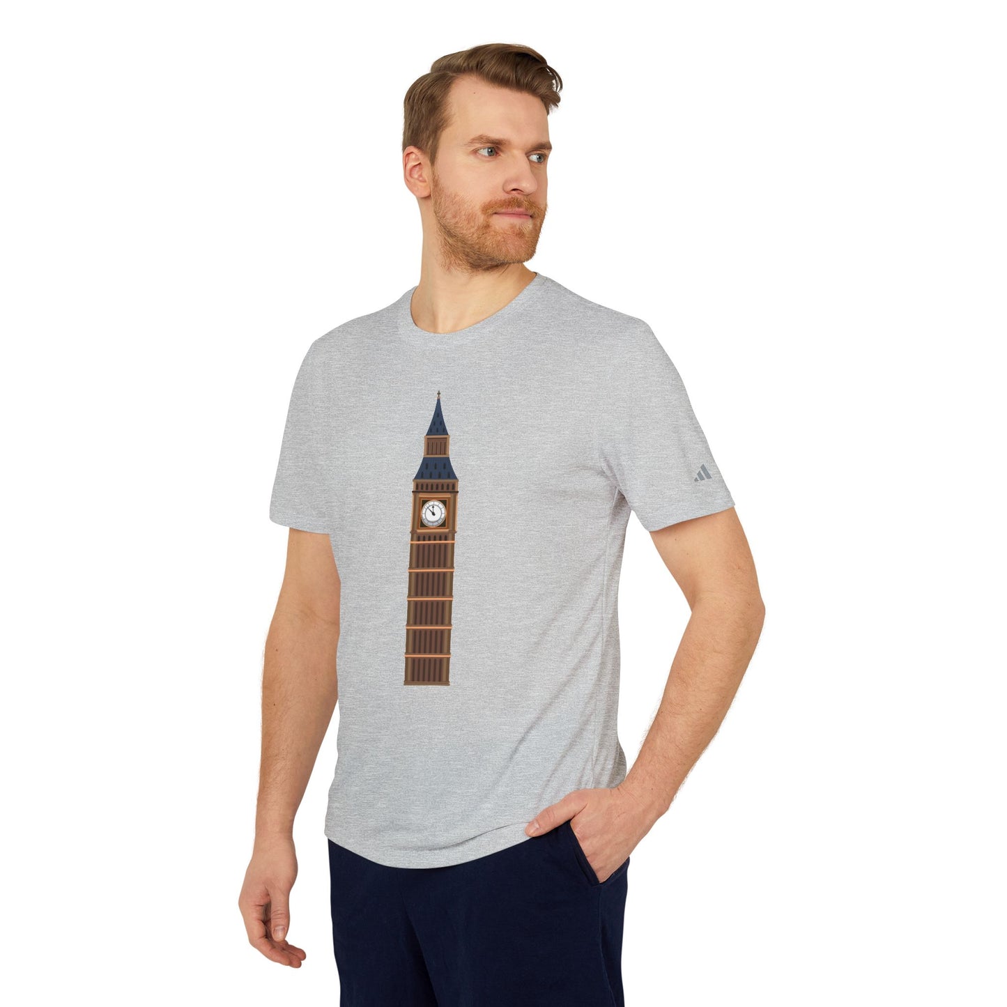 adidas Unisex Sport T-shirt - Echoes of London: Big Ben’s Legacy