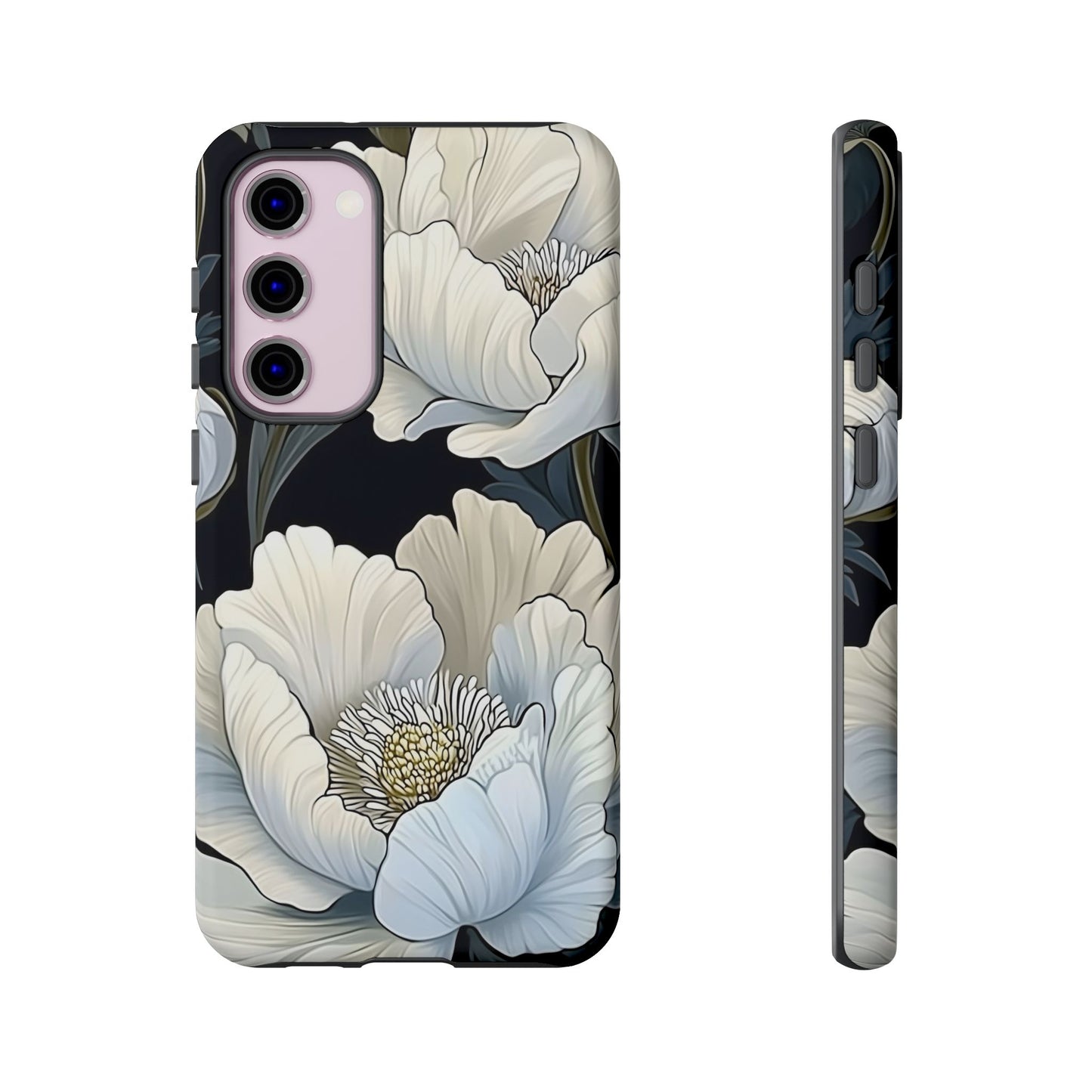 Floral Phone Case, Tough Cases for Women, Stylish Phone Cover, Floral Design Phone Protector, Nature Inspired Tech Accessories